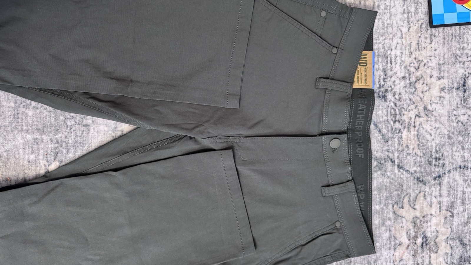 Weatherproof Men’s 32W Olive Slim Straight Utility Pants Media Pocket Stretch