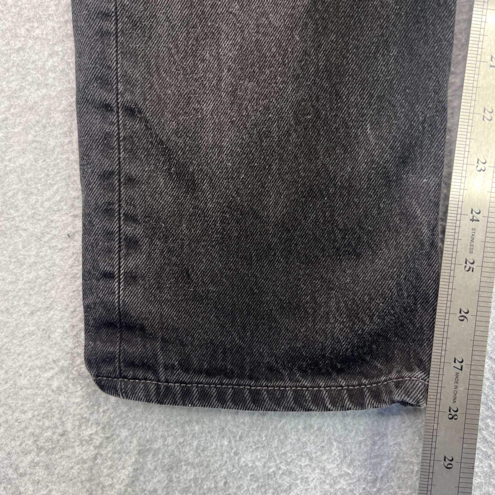 Vintage Levis 501 Black Demin Jeans 32×30 (30×28) Button Fly 90s