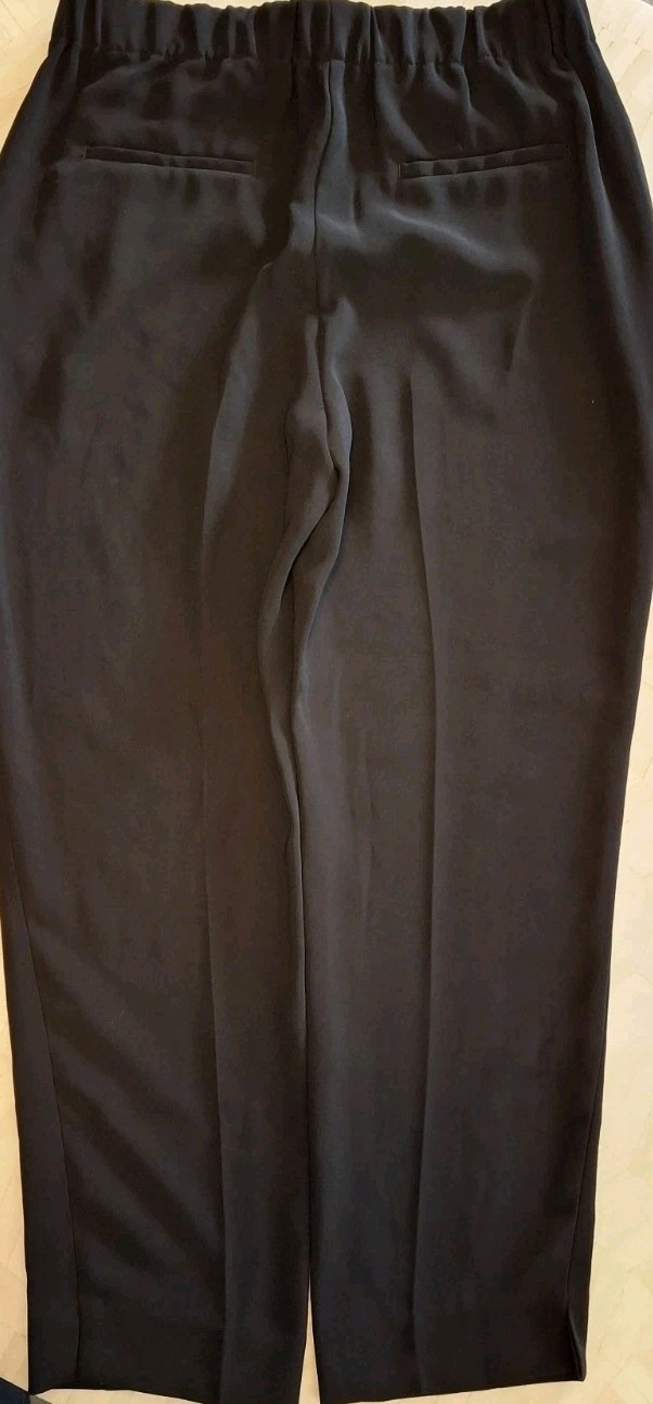 J. Crew Easy Pants Mate Crepe Black Pull On Elastic Waist Career Size 4