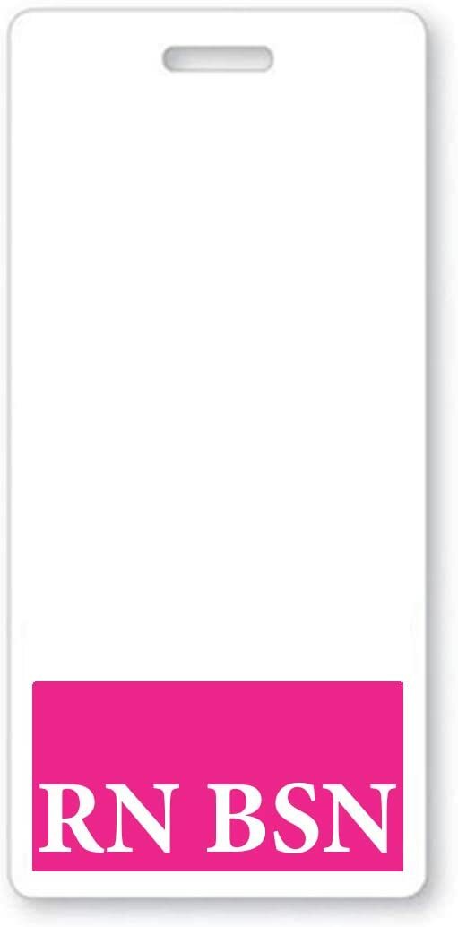 RN BSN Badge Buddy – Vertical – Hospital ID Card Buddies for Registered Nurses