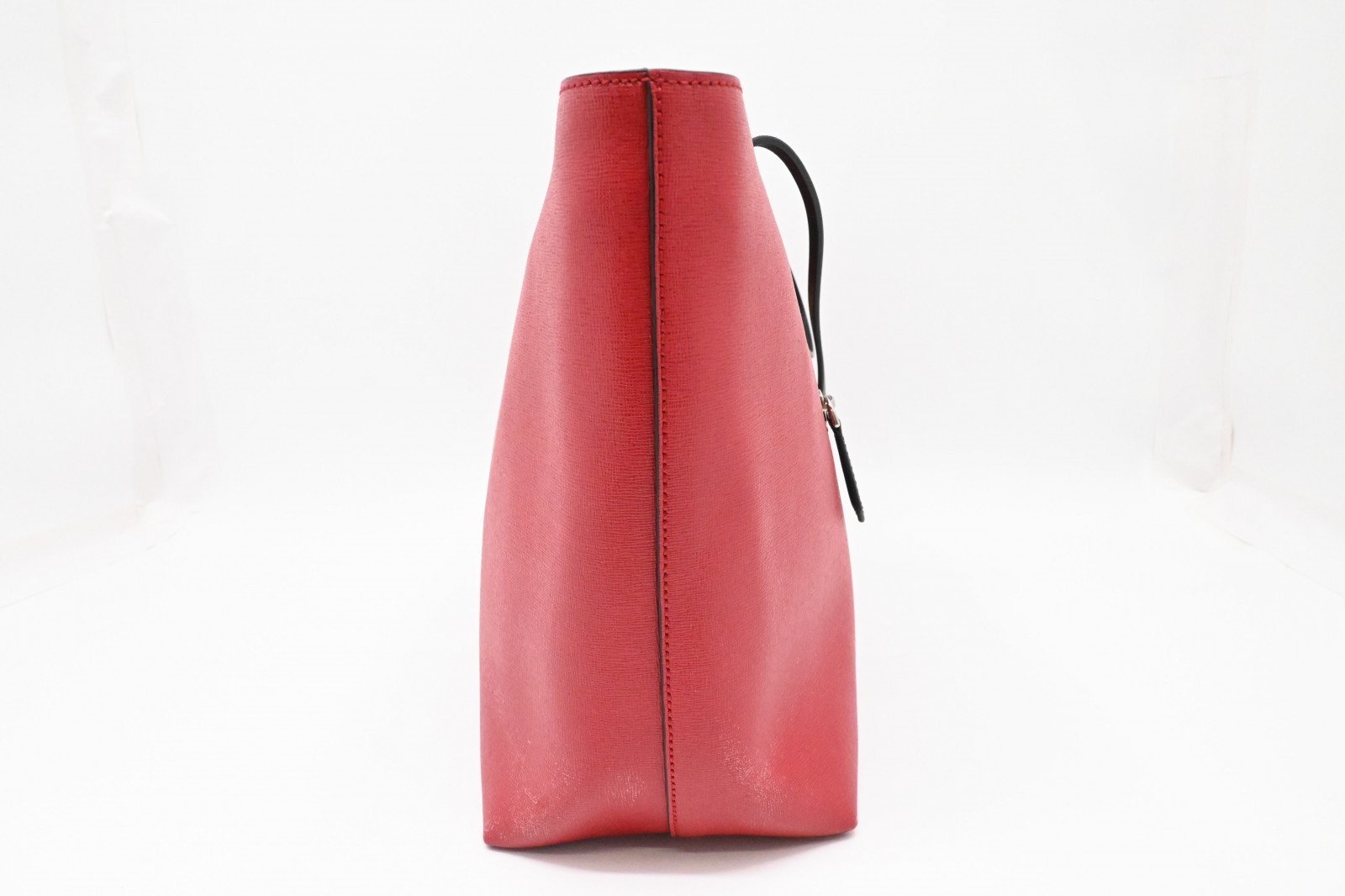 Authentic FENDI Monster Roll Tote Bag Red Leather 8BH185