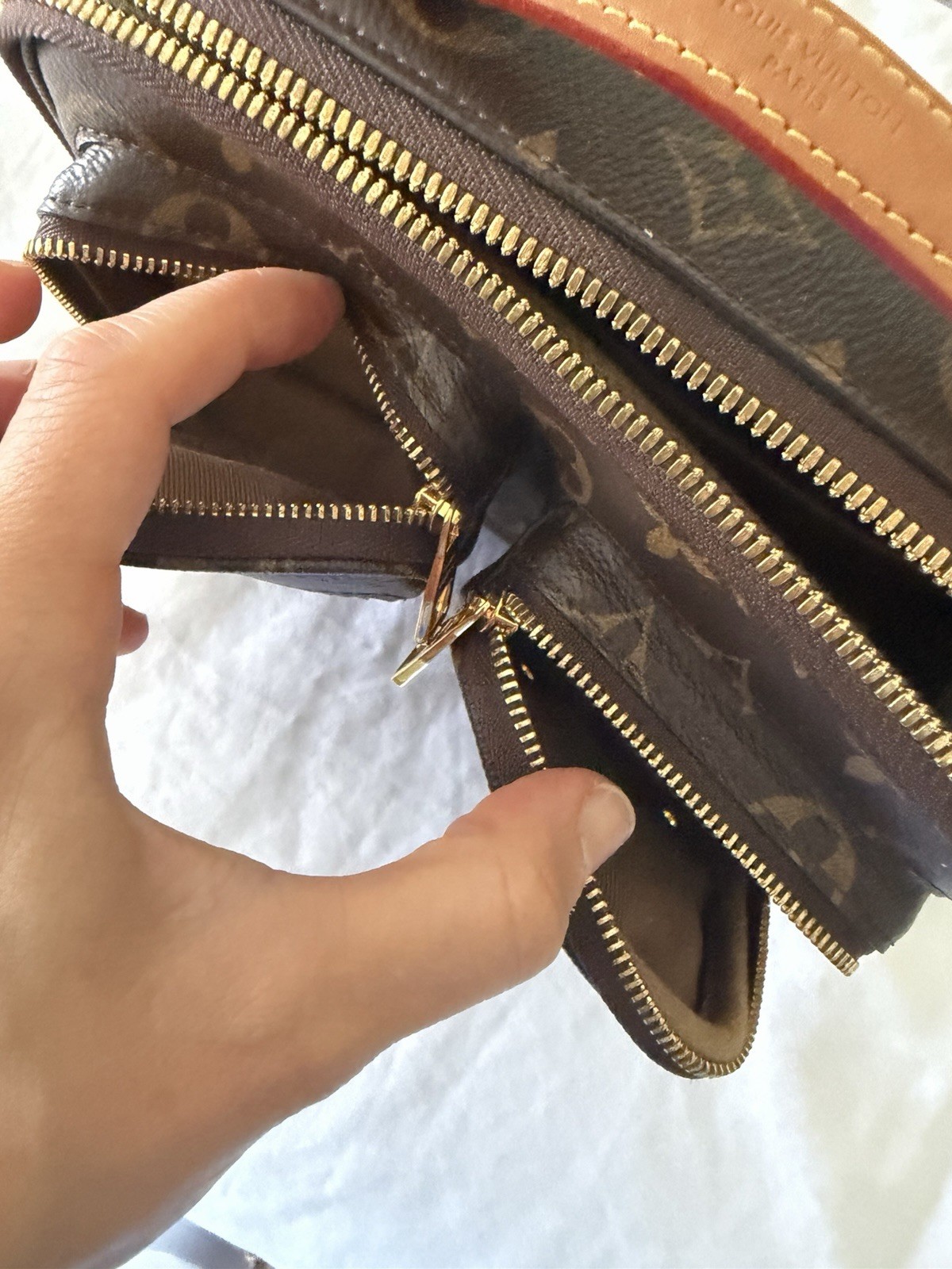 Louis Vuitton Monogramed Utility Bag Cross Body With Adjustable Strap