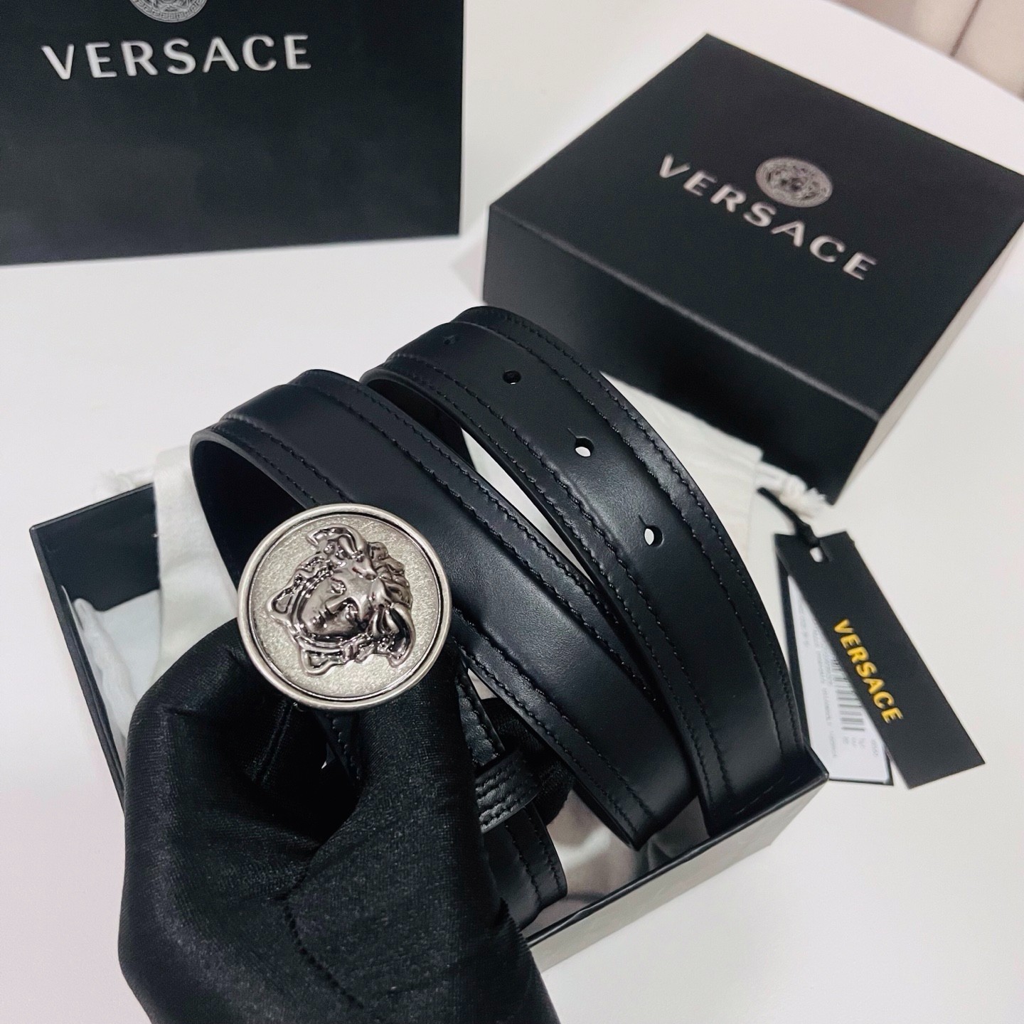 Versace belt for sale authentic Classic Belt Width:3.5cm/1.38in