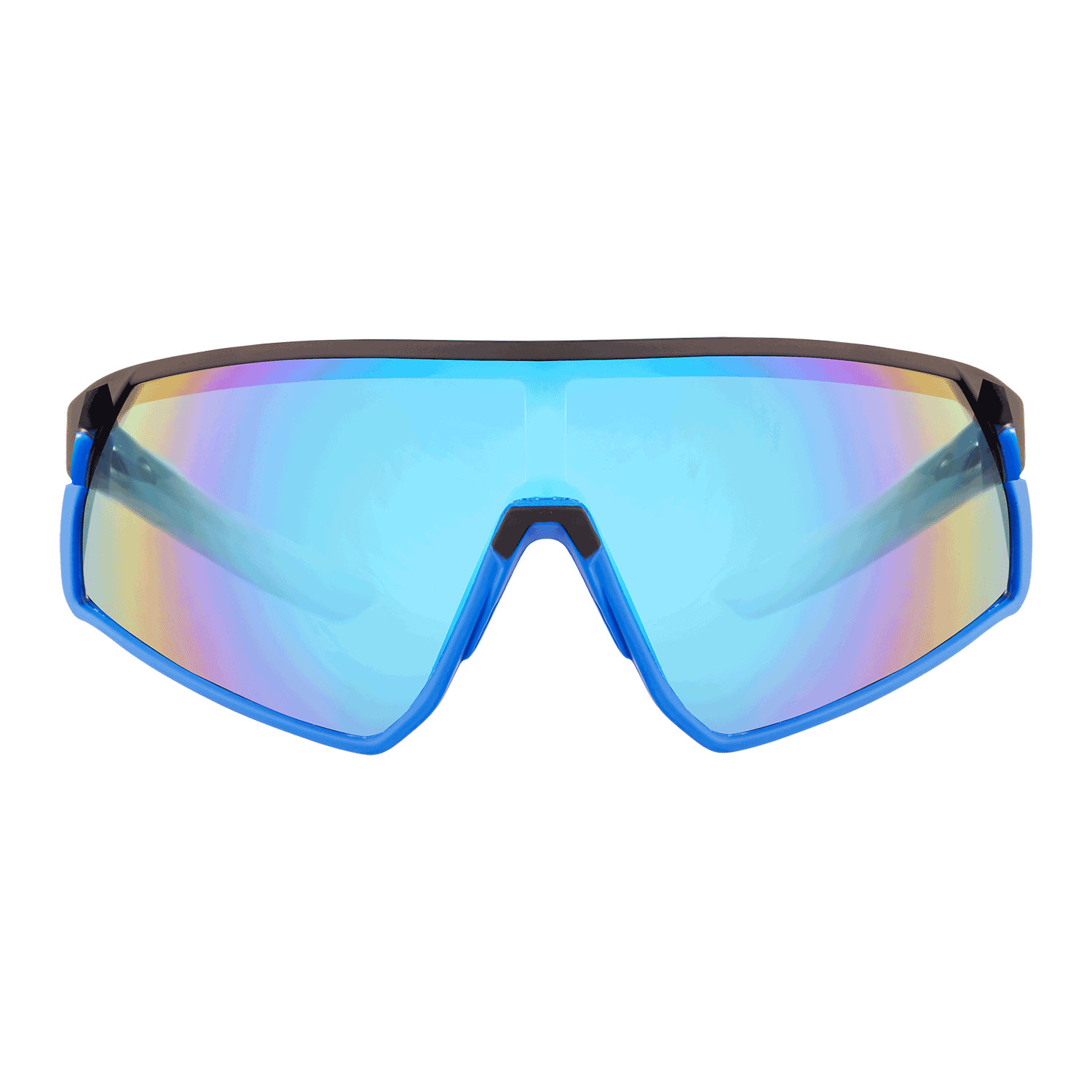 Oversized One Piece Lens Sports Shield Baseball Cycling Sunglasses Mirror