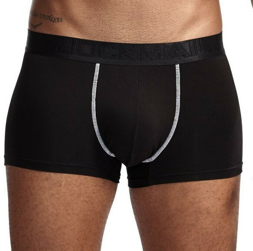 6 Pack- Mens Jockmail Boxer Trunks Sexy U Pouch Shorts Underwear. Ships from USA