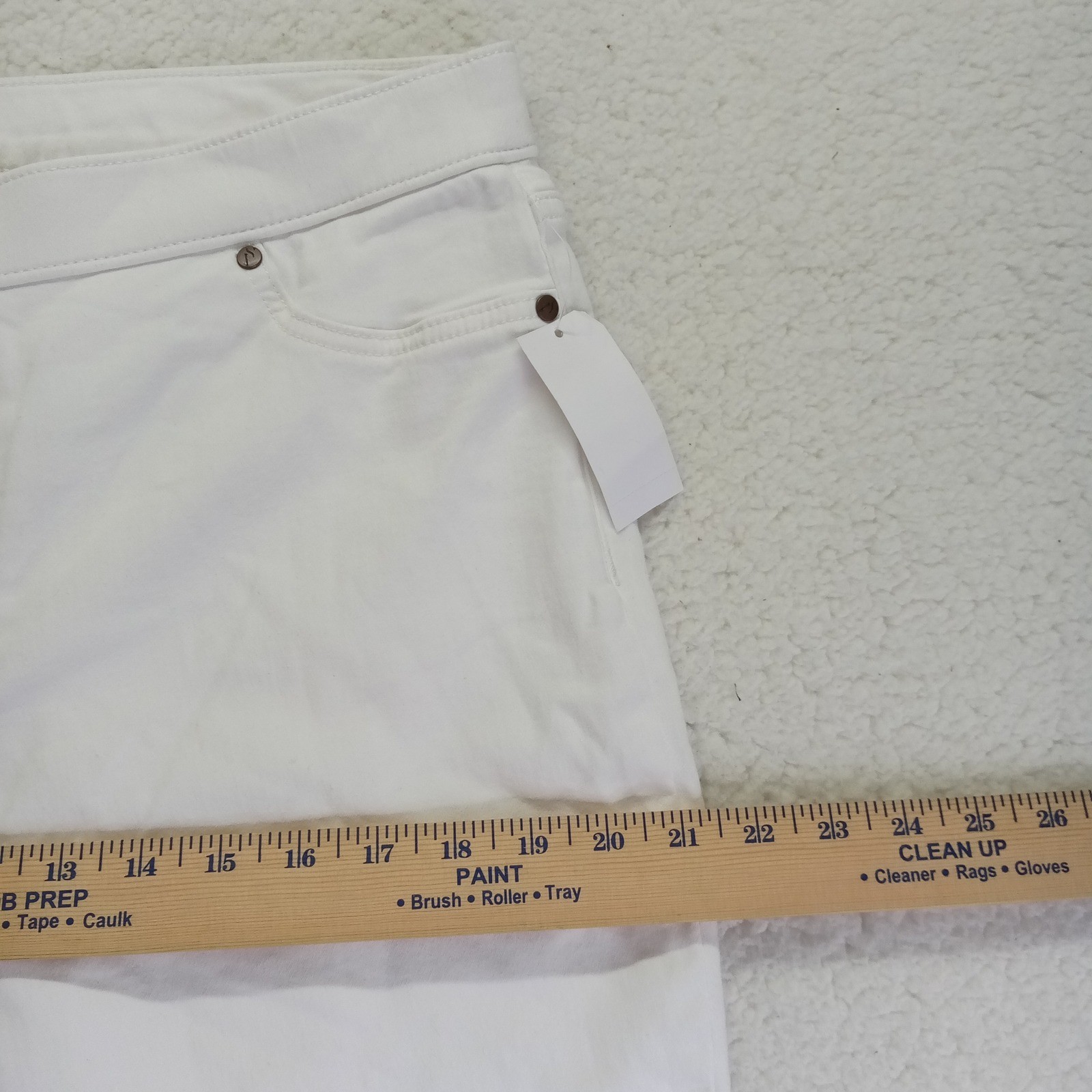 Simply Vera Vera Wang White Mid Rise Shaping Denim Legging Size XL New