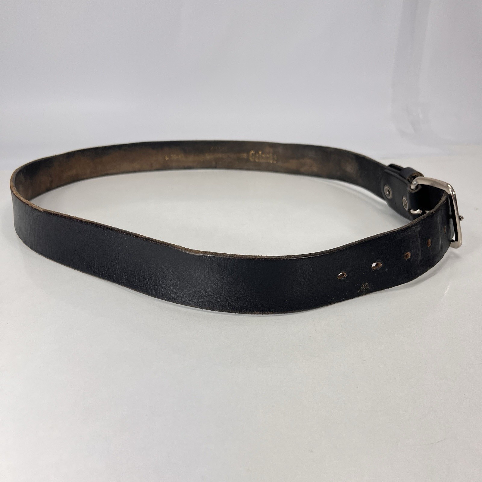Gelante Black Full Grain Leather Work Belt – Men’s Size 40