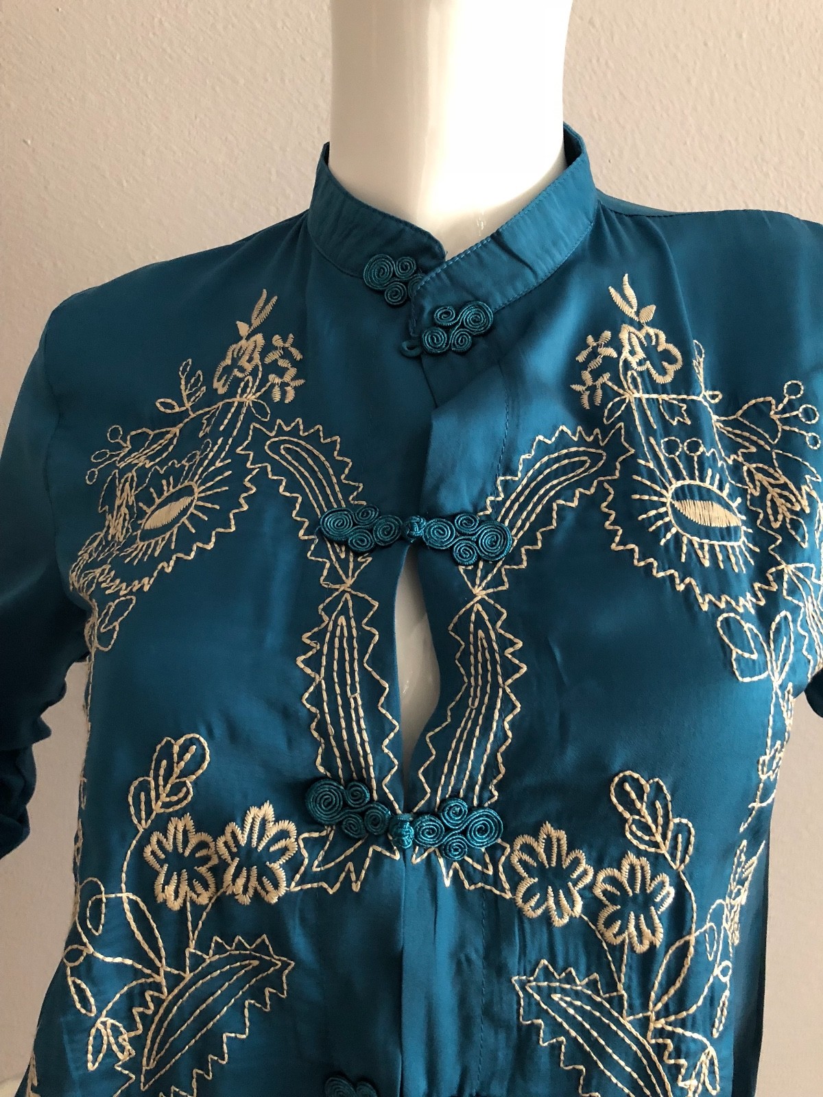HONEY PUNCH Kimono BOHO ASIAN STYLE BLUE COLOR SIZE SMALL
