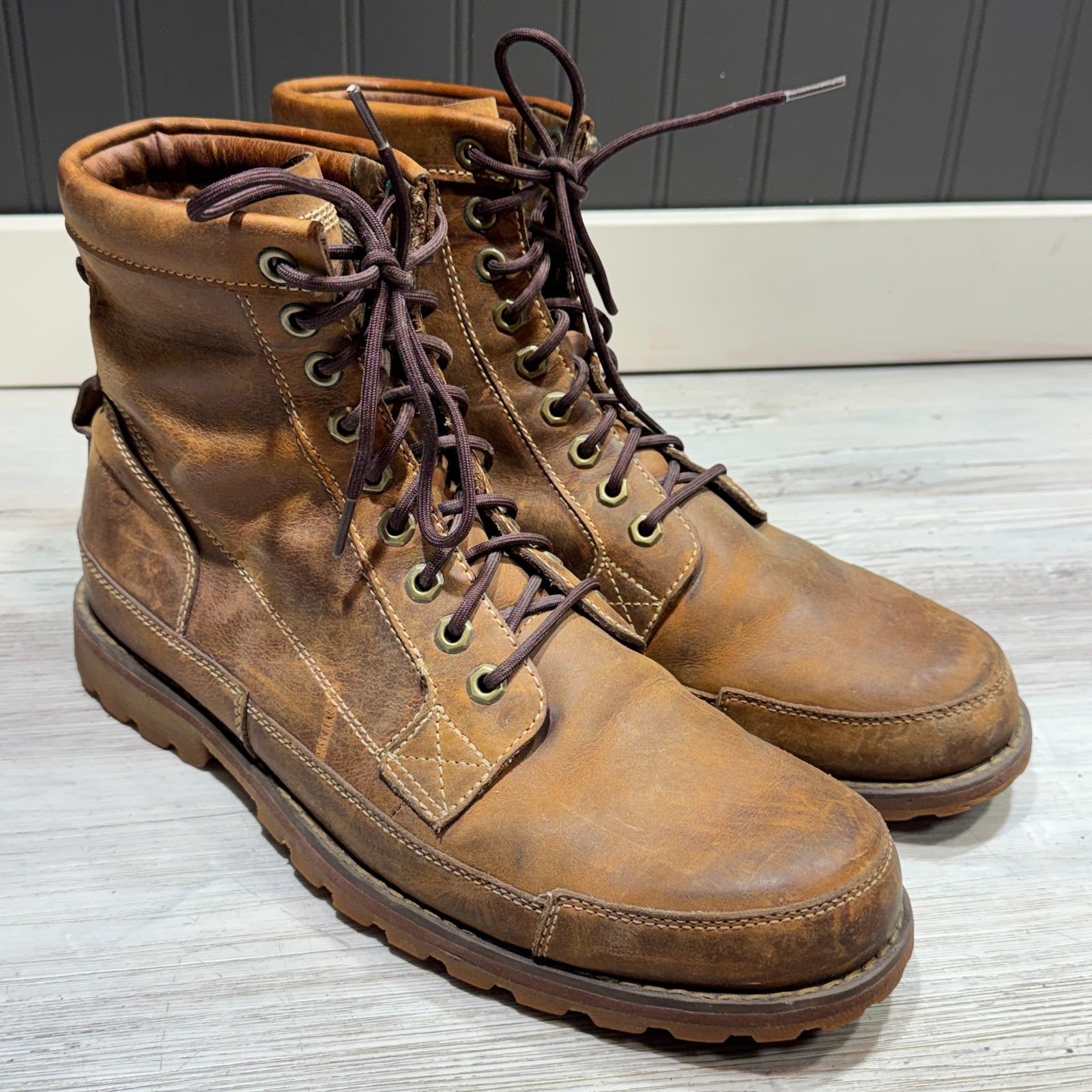 Rugged Timberland Earthkeepers 15551 Original 6″ Leather Chukka Boots Brown 11M