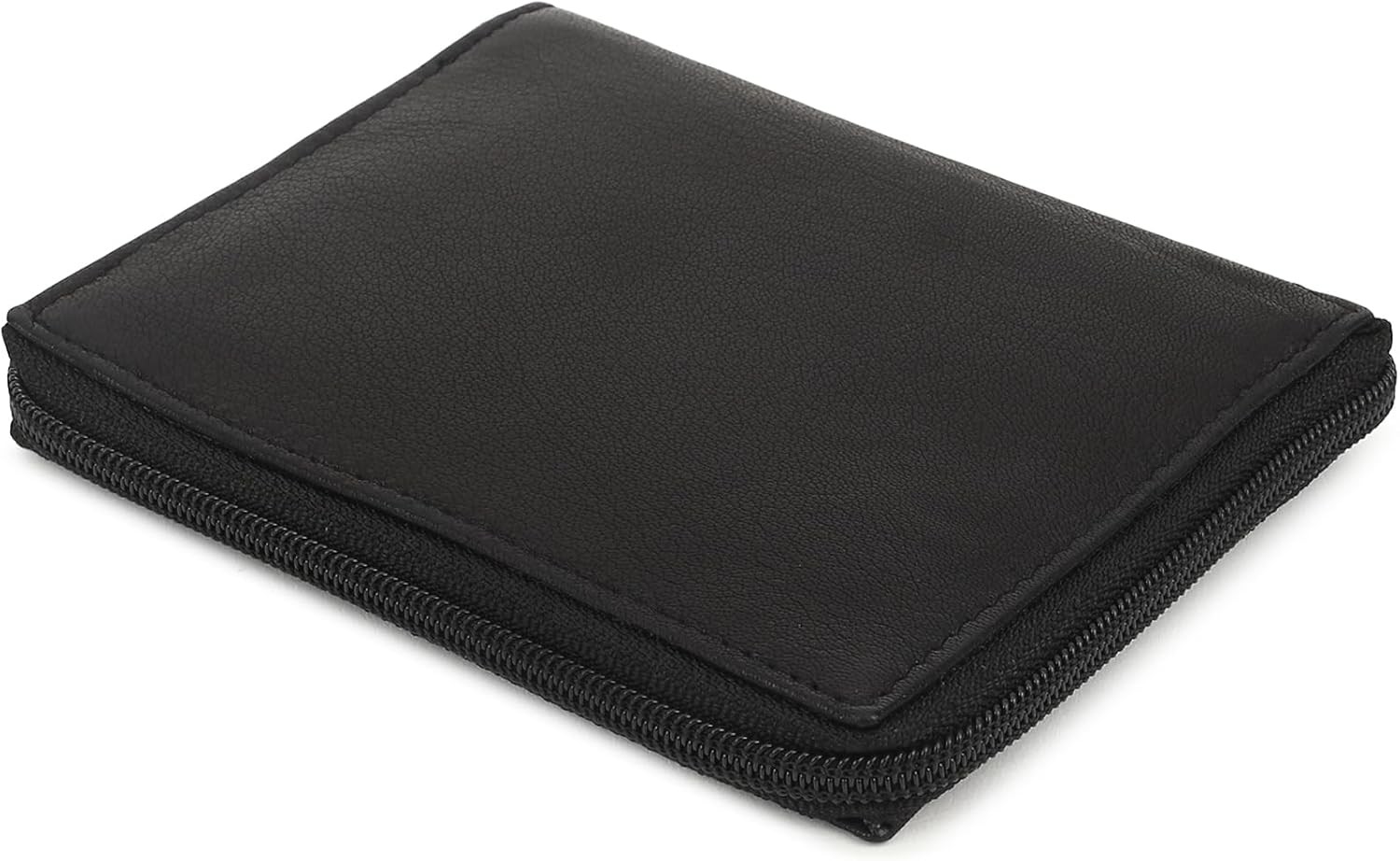 RFID Blocking Men’s Hipster All Around Zipper Wallet by Leatherboss