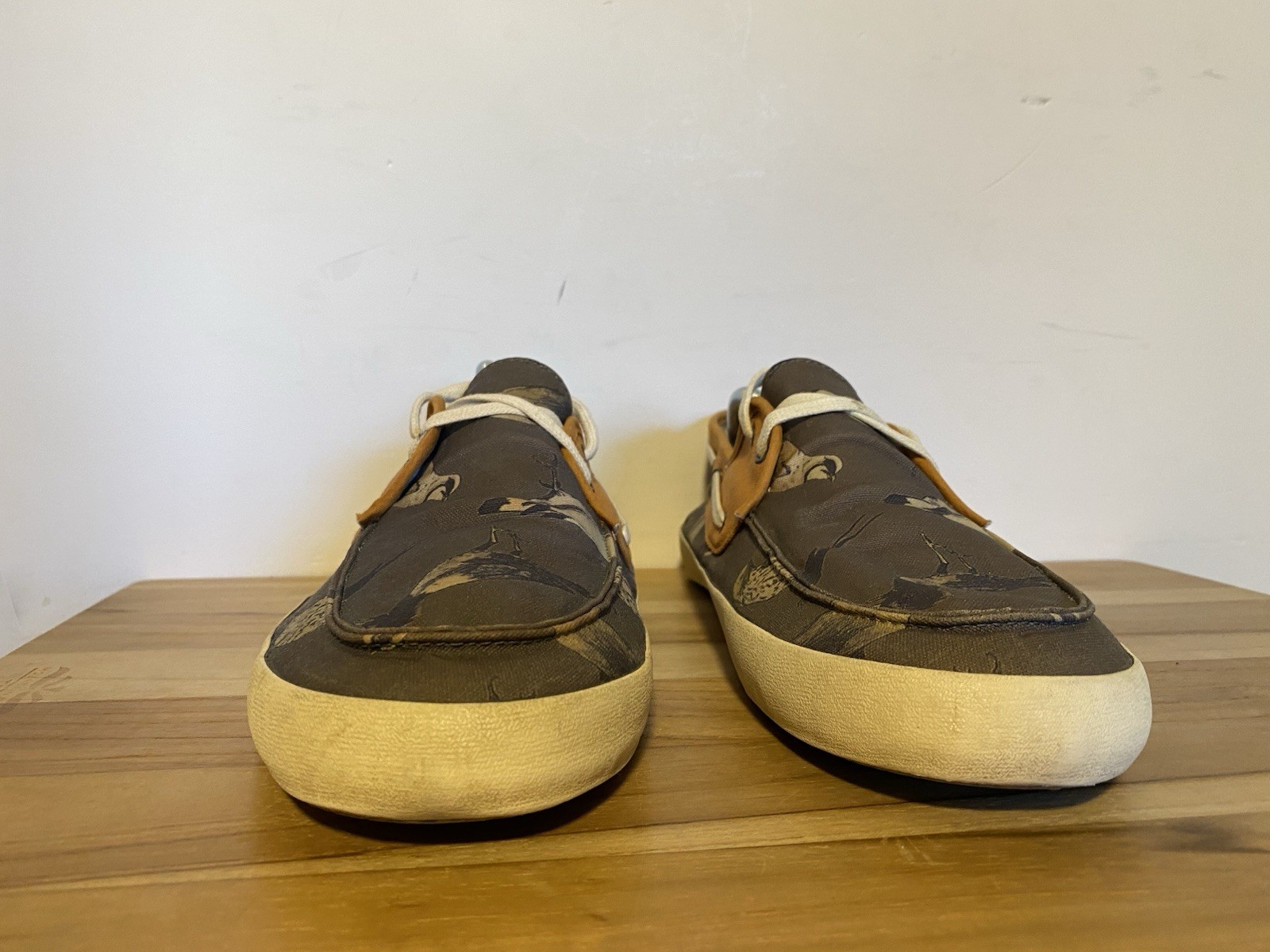 VANS Men’s Chauffeur Birds Shiitake Buckthorn Shoes Size 12 MED ~ Canvas & Nylon