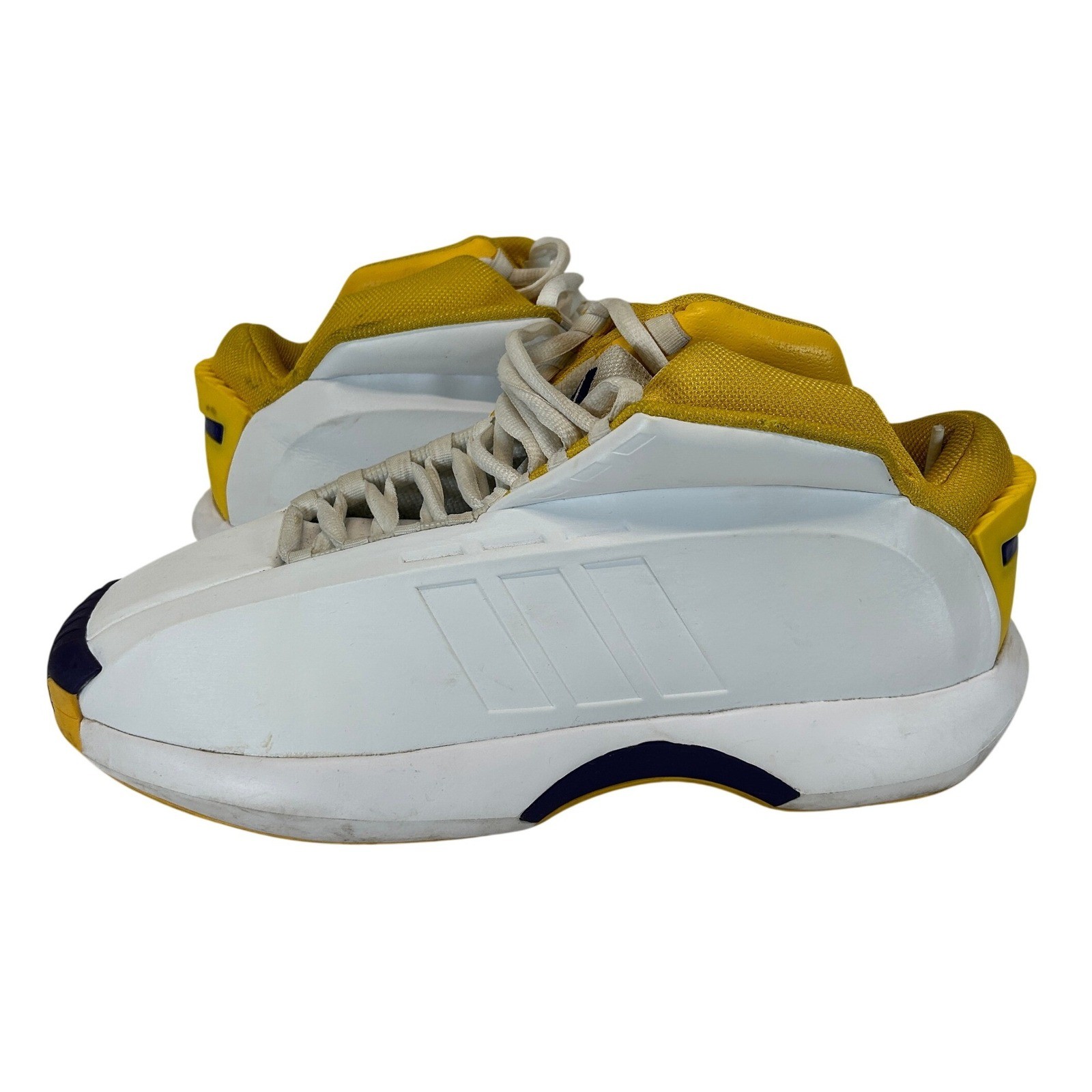 adidas Crazy 1 The Kobe White Yellow Purple Basketball Shoes Mens Size 10.5