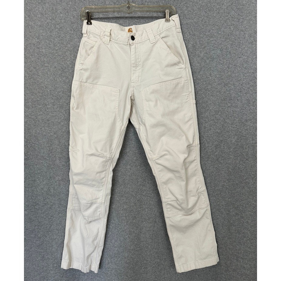 Carhartt Pants Natural White 30×32 Mens 102802 NAT Double Knee Utility Work