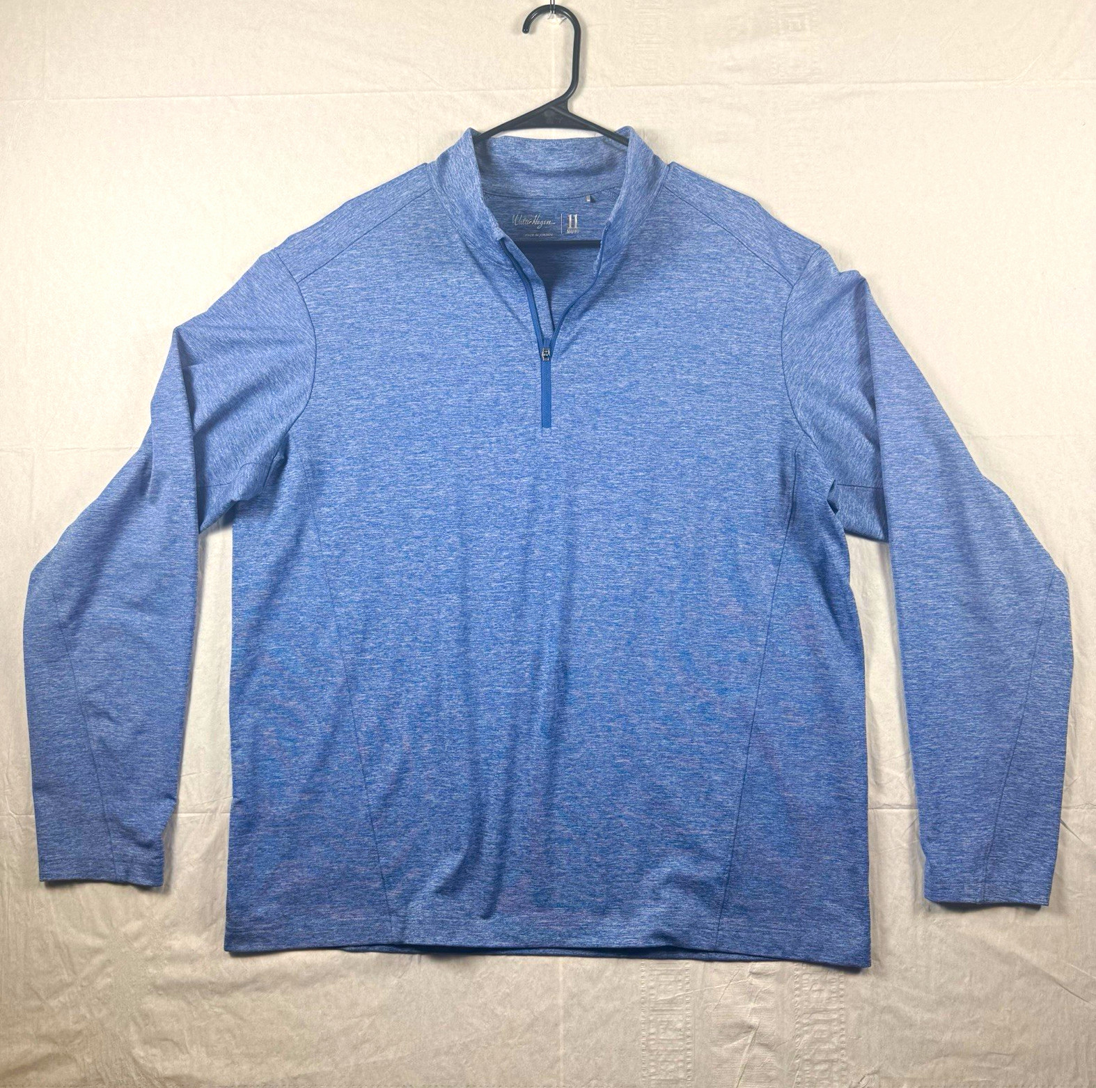 Walter Hagen 11 Majors Men’s XL Blue 1/4 Zip Mock Neck Long Sleeve Golf Top
