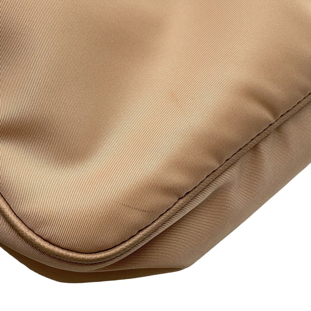 PRADA Re-Edition2005 ChainShoulder Bag Nylon Beige 1BH204
