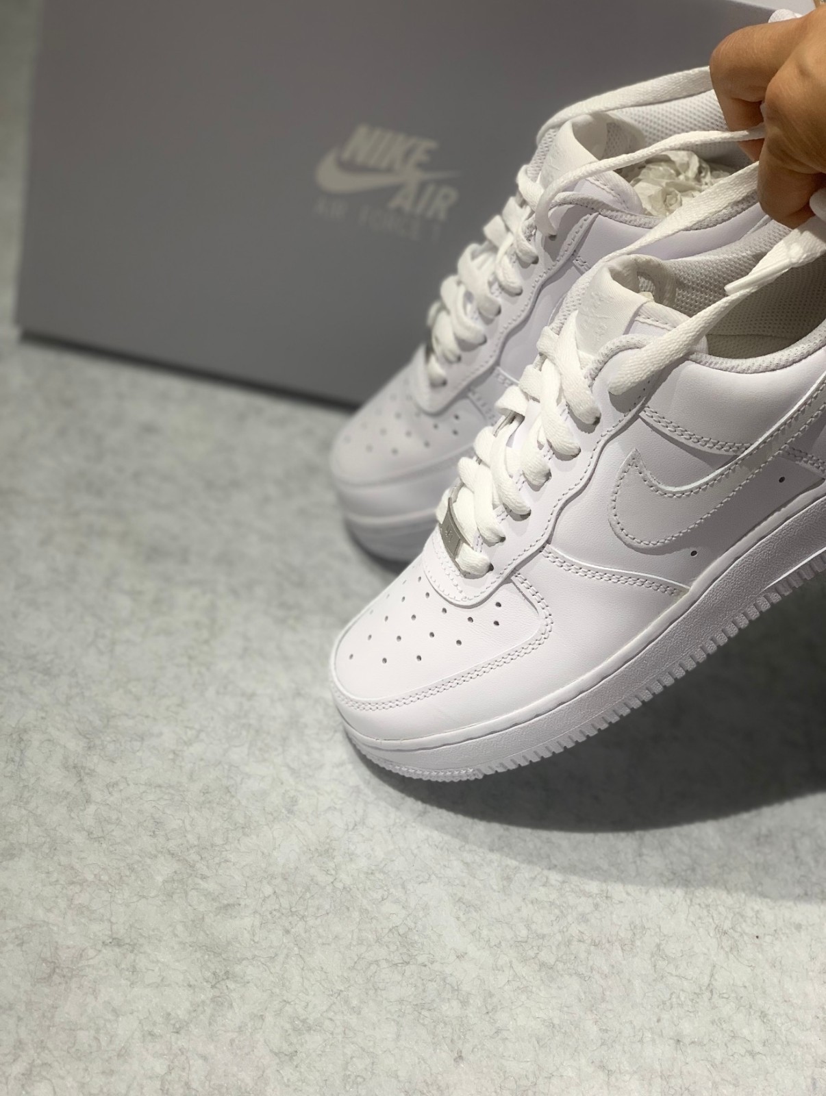 Nike Air Force 1 Low Triple White Men’s Shoes NEW