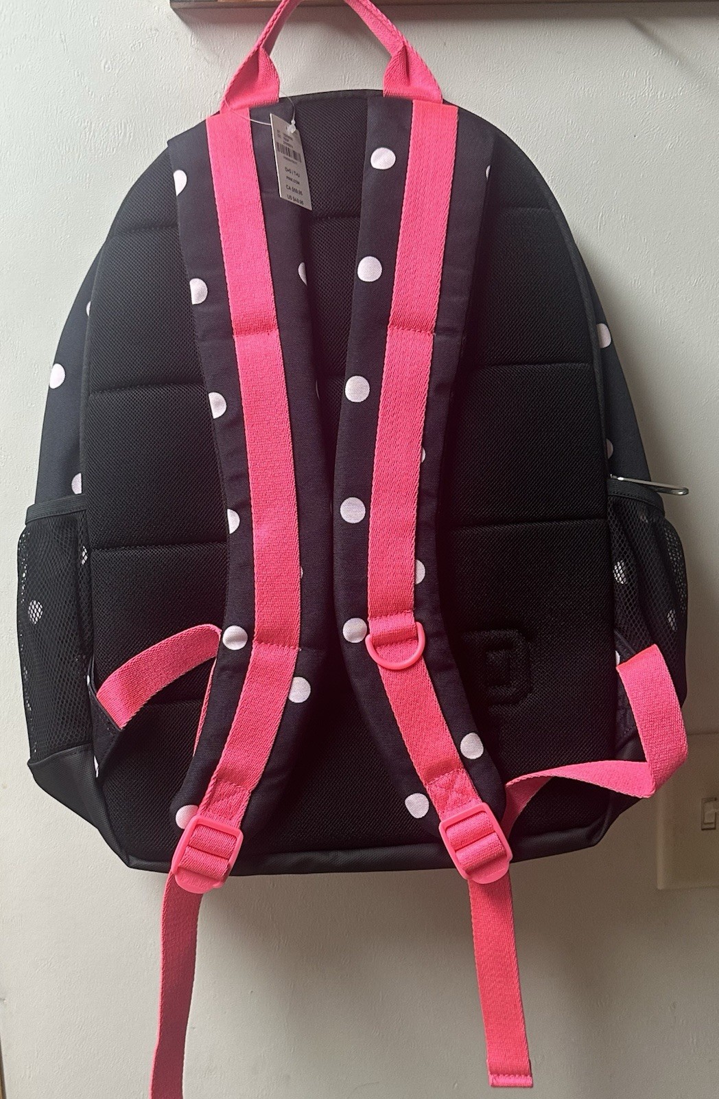 Victorias Secret Pink Backpack Bookbag Polka Dots Black New 2026