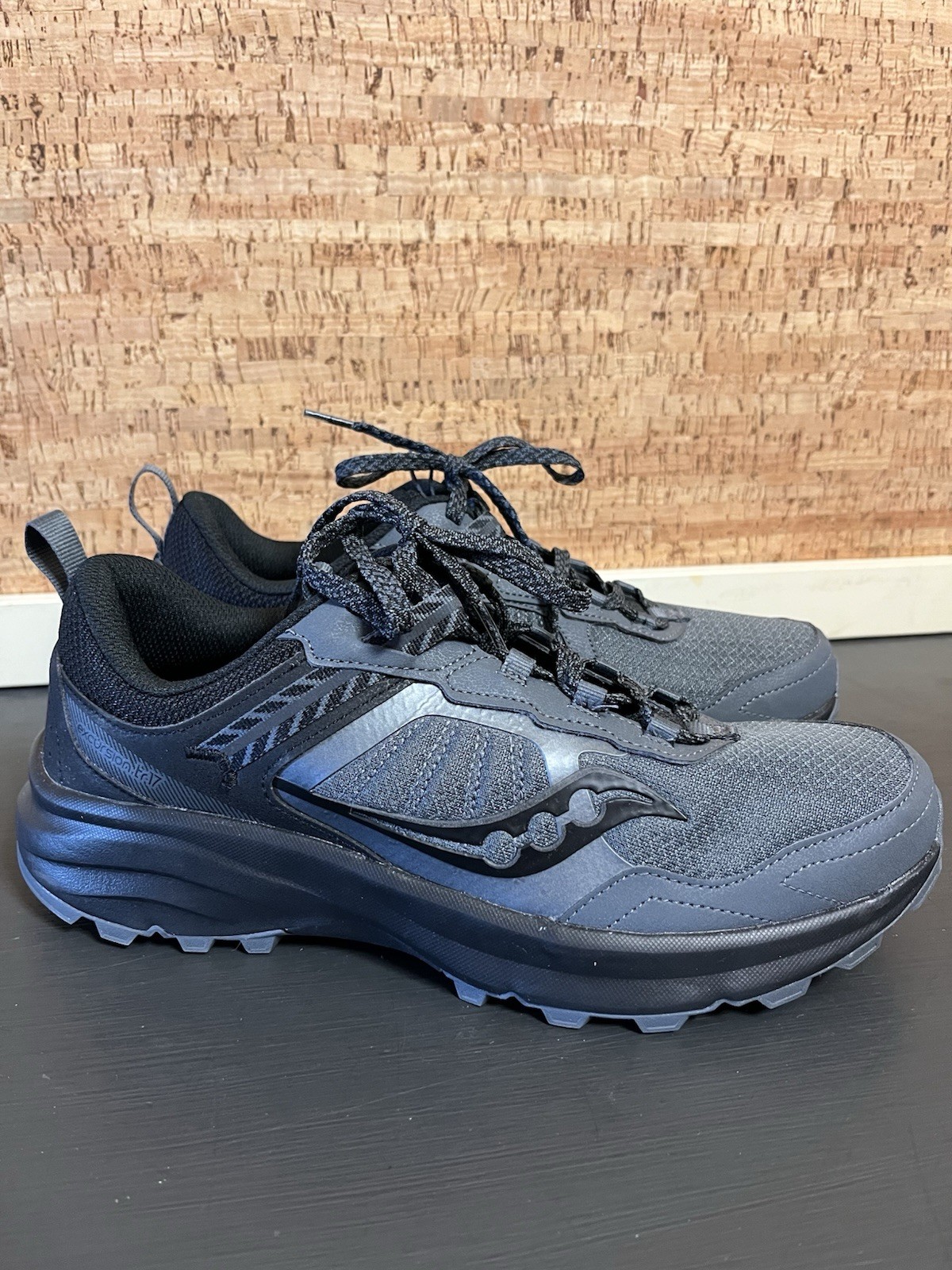 Saucony Excursion TR17 Men 10 Grey And Black Trail Hiking Active Worn once