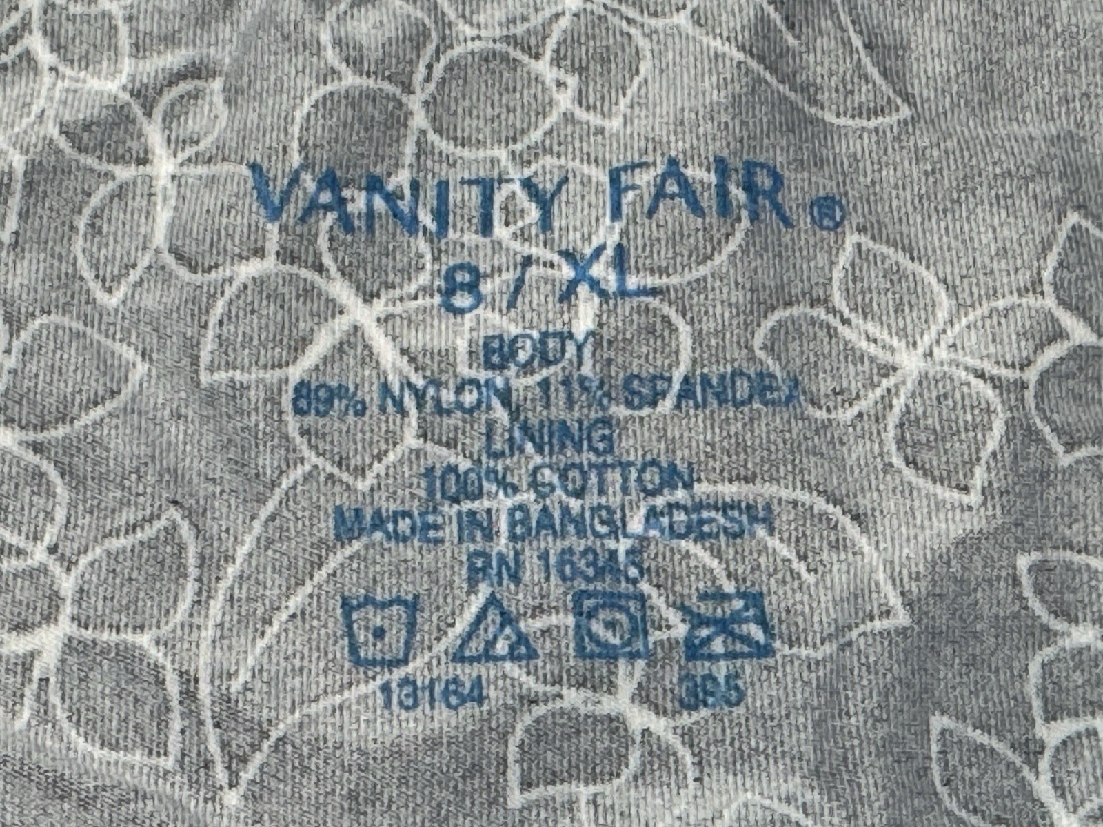 2-Vanity Fair 8/XL Illumination/Comfort Plus Hi Cut Panties #13108 & 13164 Asst
