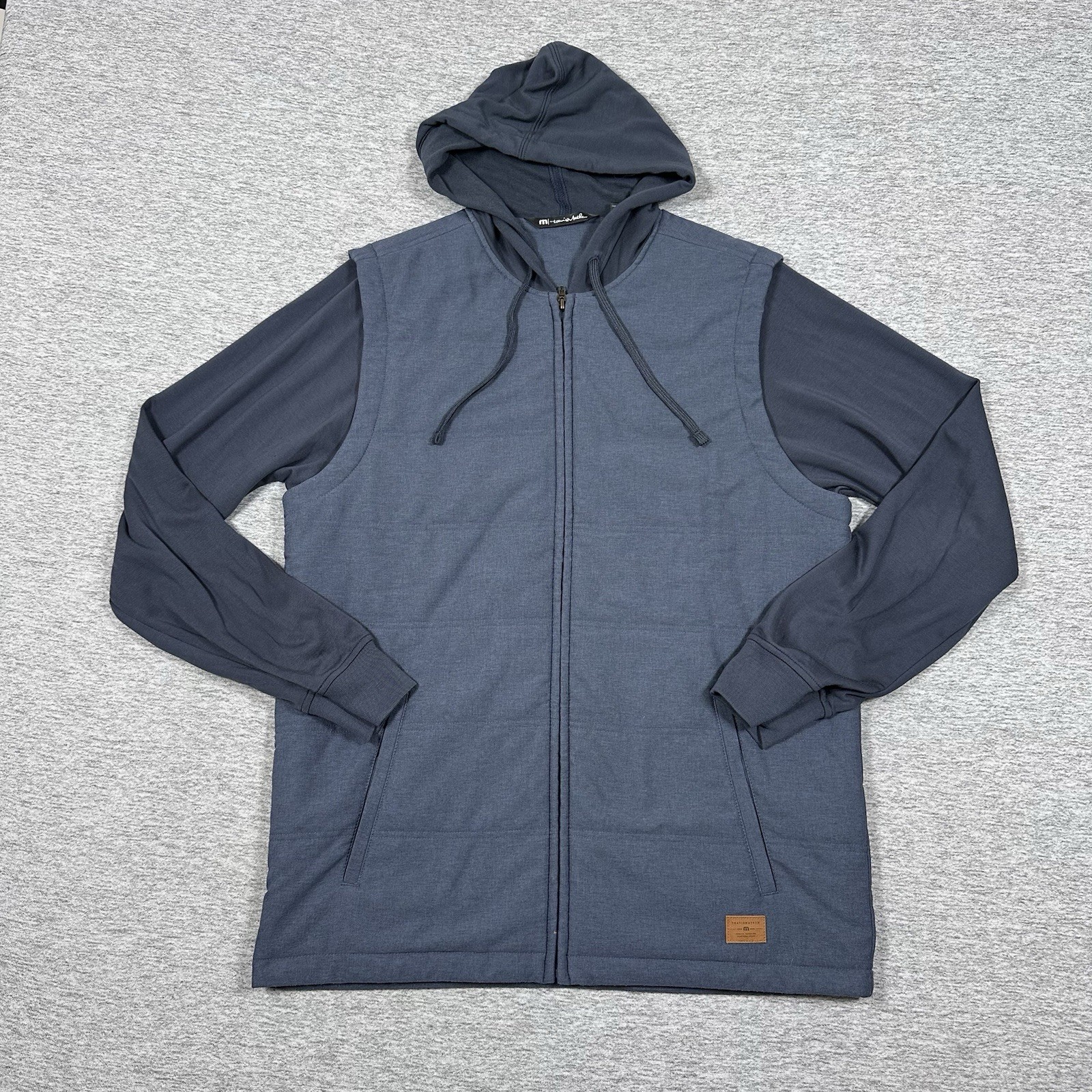 Travis Mathew Scavenger Hooded Golf Jacket Mens Medium Full Zip Insulated Vest