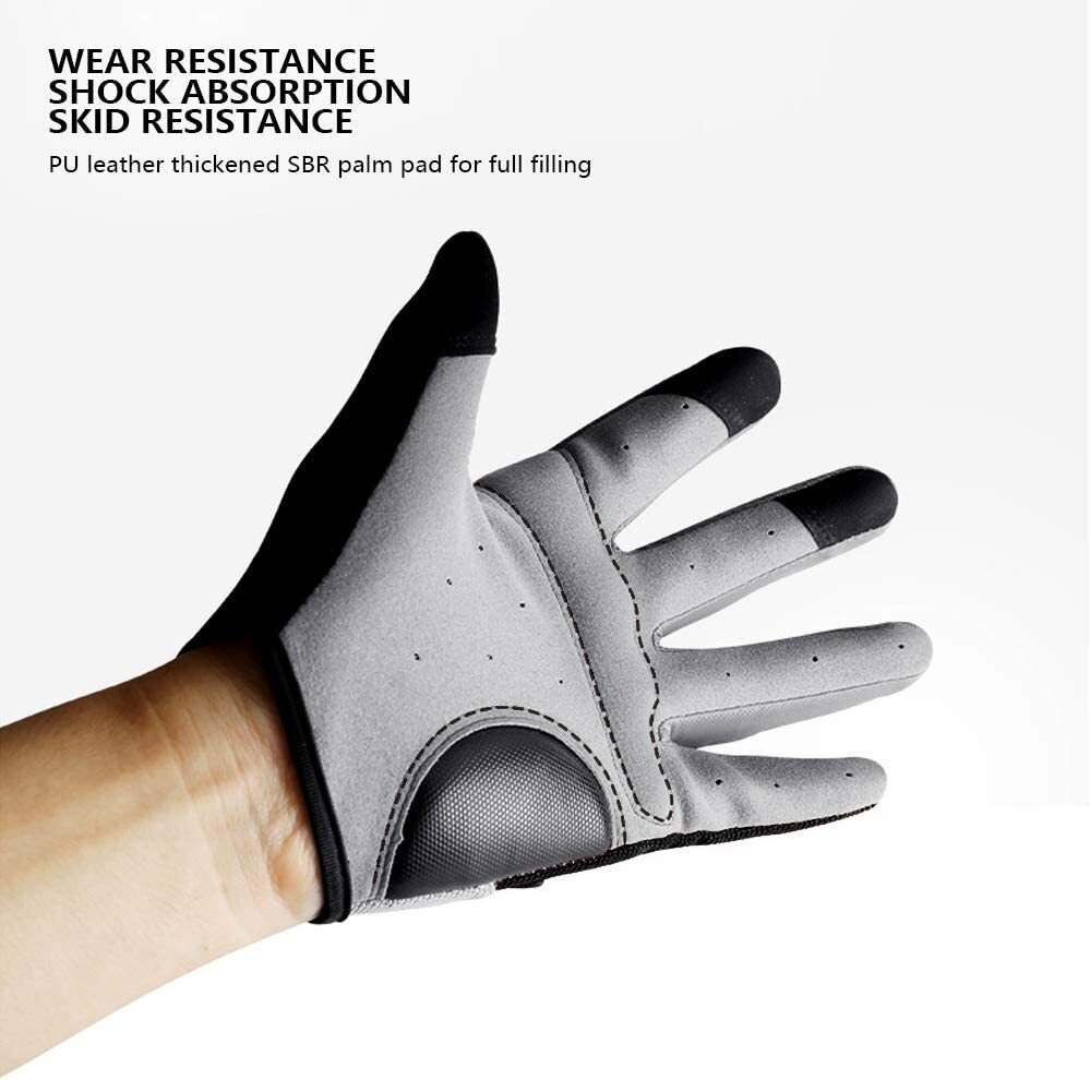 Men Women Full Finger Touch Screen Cycling Gloves MTB DH Mountain Bike Gloves US
