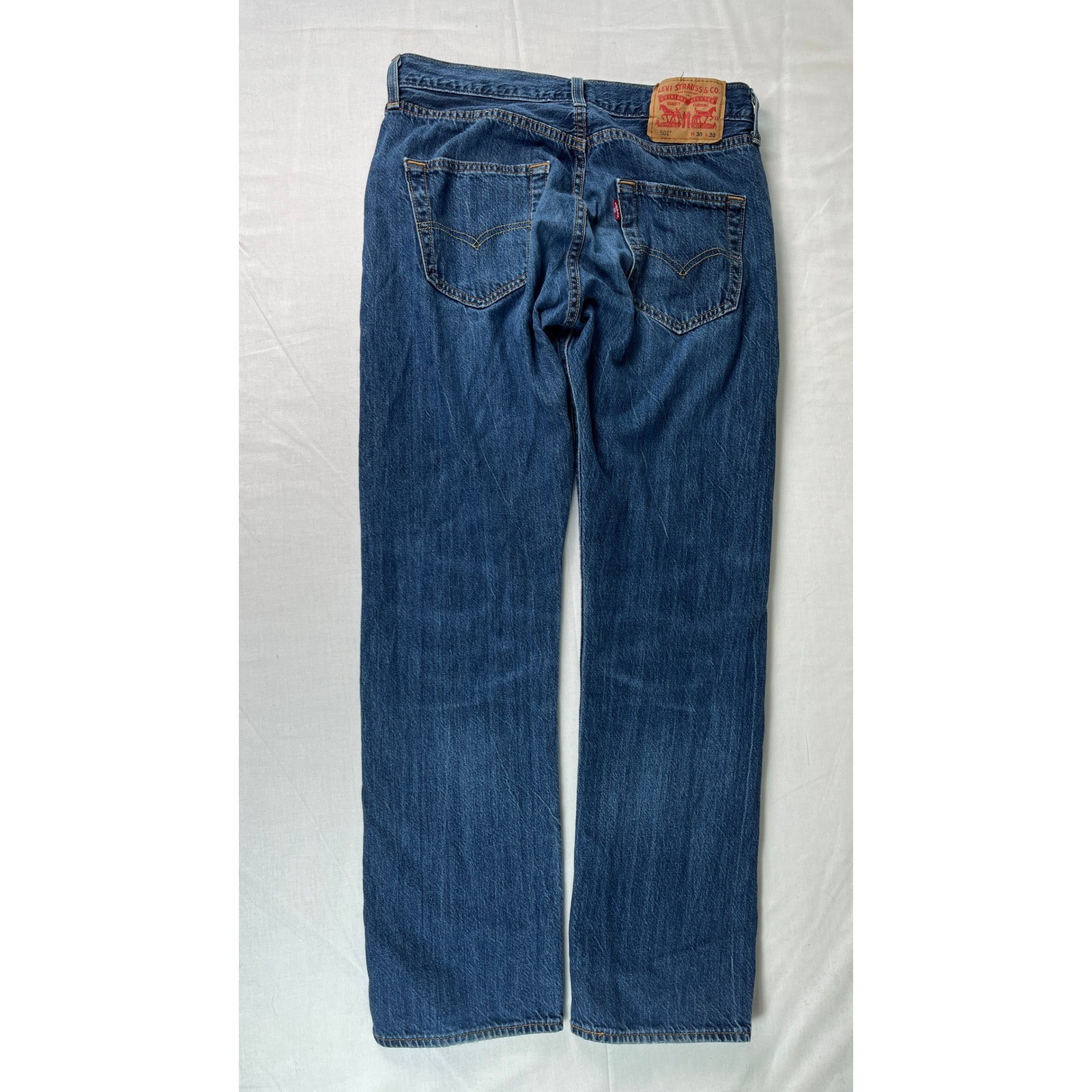 Levi’s 501 Original Fit Jeans Mens W30 L30 Blue Excellent Straight Button Fly