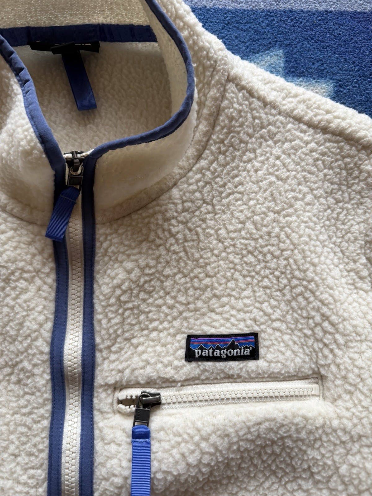 Patagonia Retro Pile Marsupial Pullover Zip Fleece Jacket Women’s 2XL Retro-X