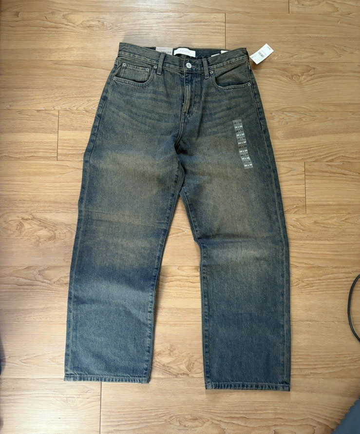 PacSun Men’s Blue Wide-Leg Denim Jeans Size 29 Medium Wash Mid Rise 29/30