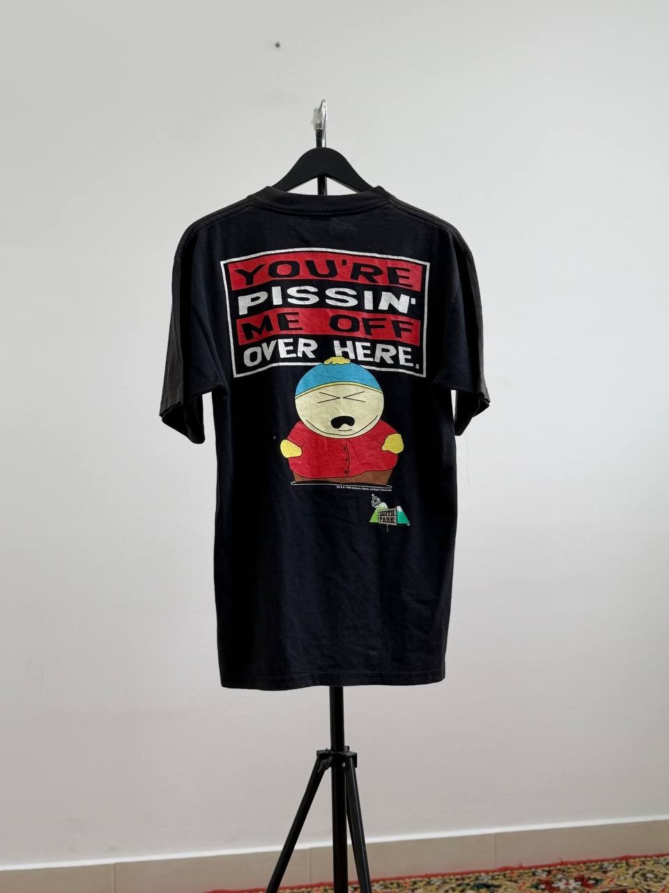Rare Vintage 90s 1998 South Park Cartman Promo T-Shirt Graphic Tee Comedy Centra