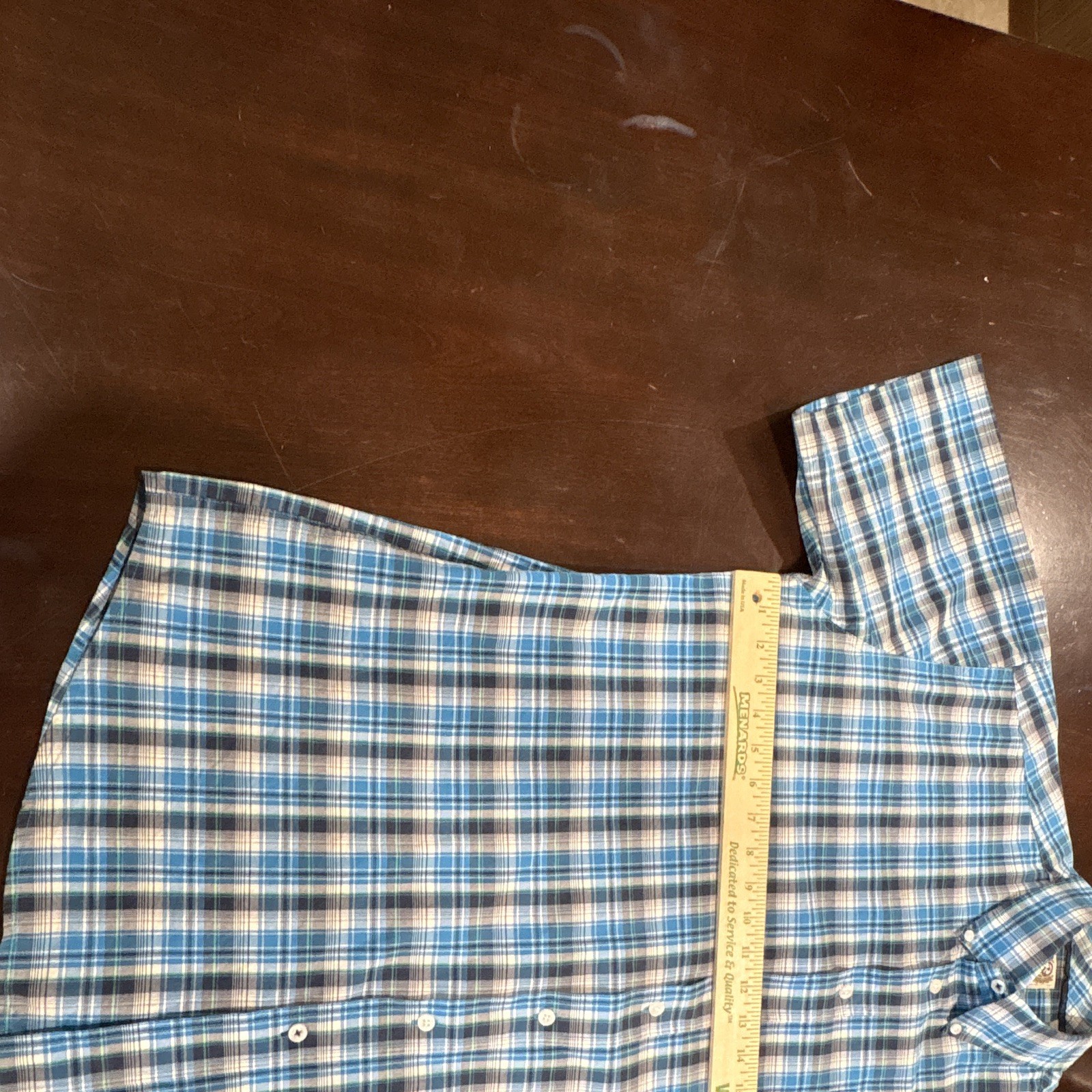(3)Cinch Men’s L Plaid Button-Down Collared Button-Up Shirt