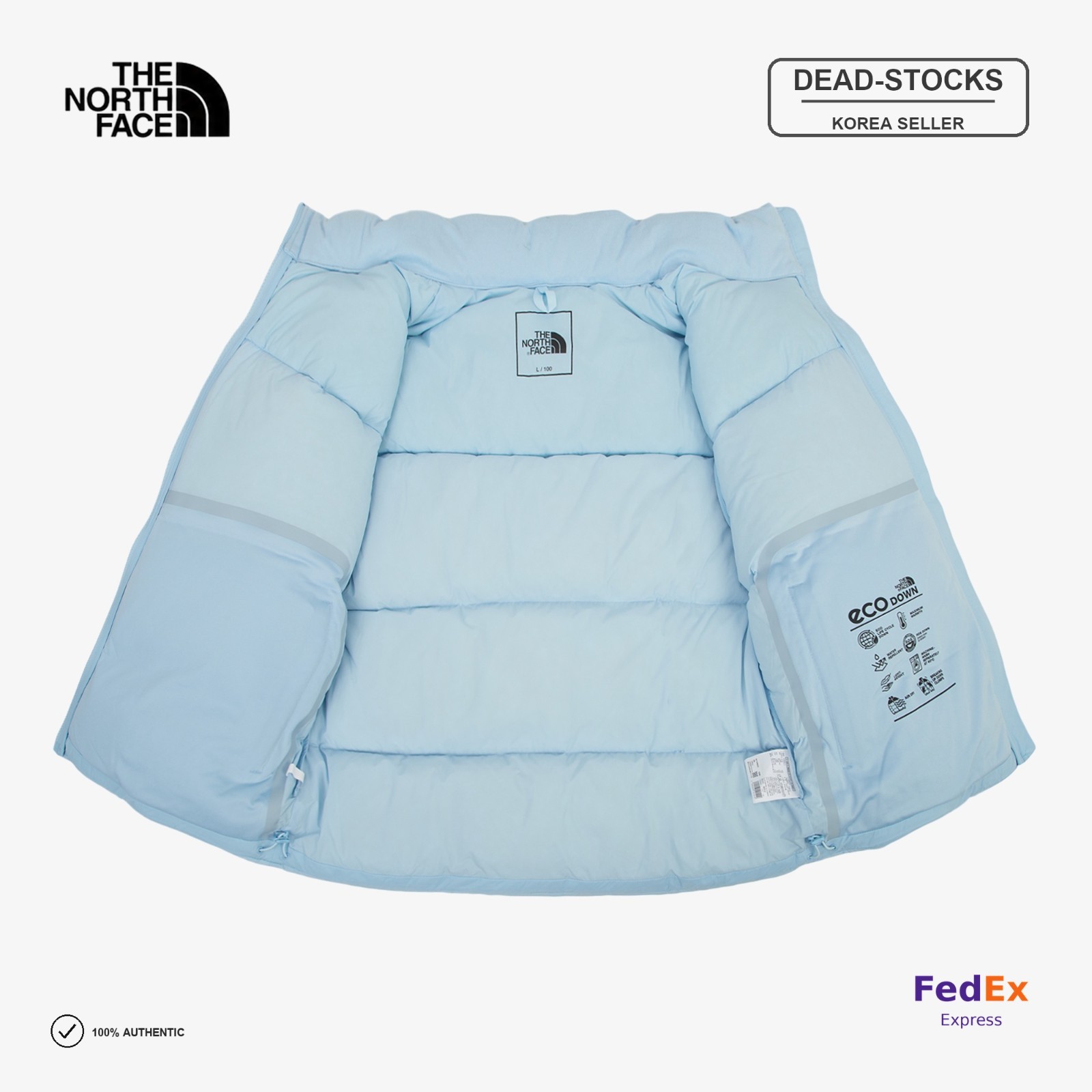 THE NORTH FACE M’S CLOUD NUPTSE DOWN LIGHT_BLUE NJ1DR62D Asian Fit Expeditedship