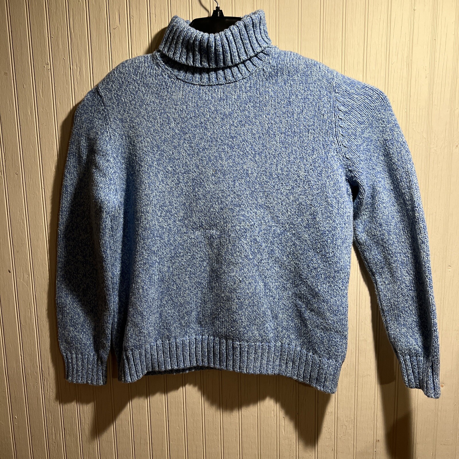 Lands End Womens Sweater Size XL Blue 100% Baumwolle (Cotton) Preowned