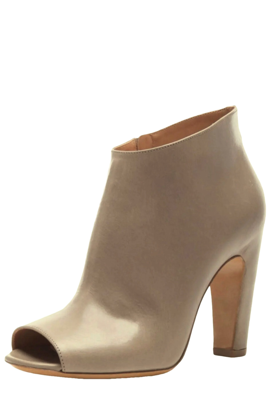 MAISON MARGIELA 40 Taupe Leather Open Toe Booties Ankle Boots 9.5 EUC