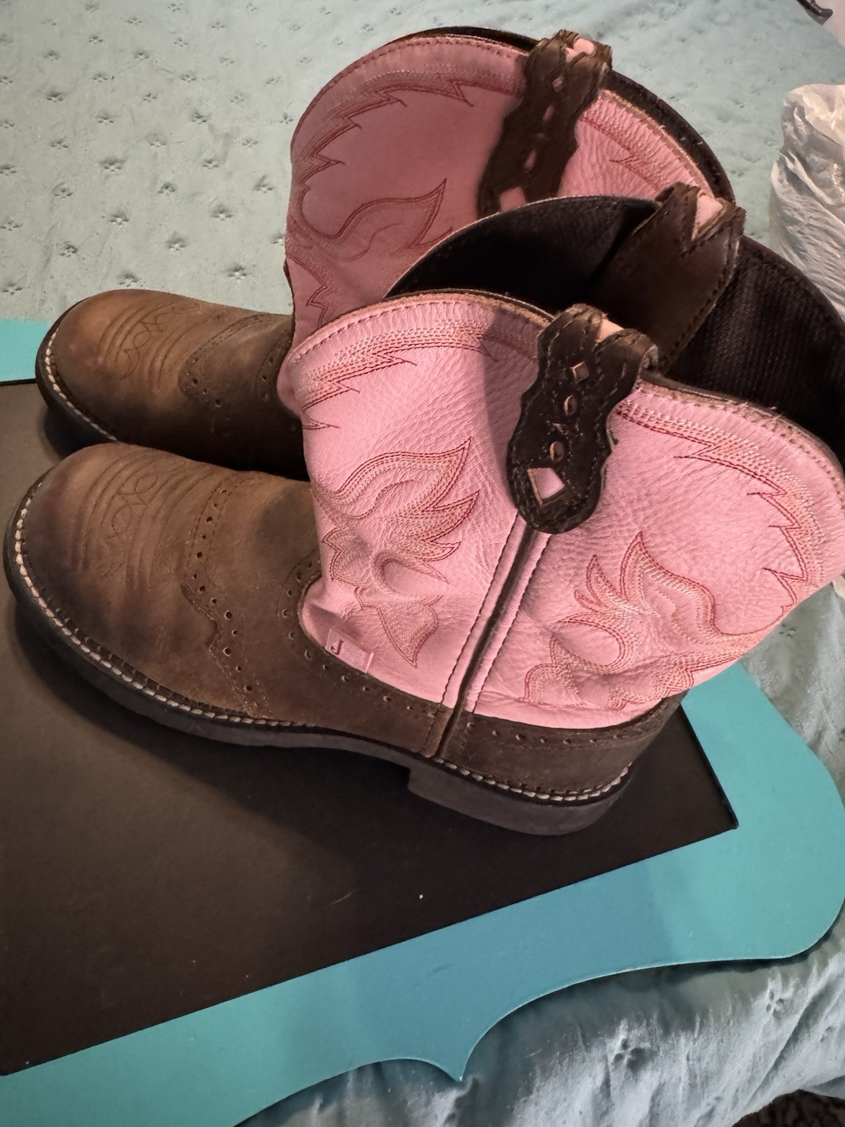 Justin Gypsy Gemma Women’s Leather Boots Size 8 1/2 B Style L9901