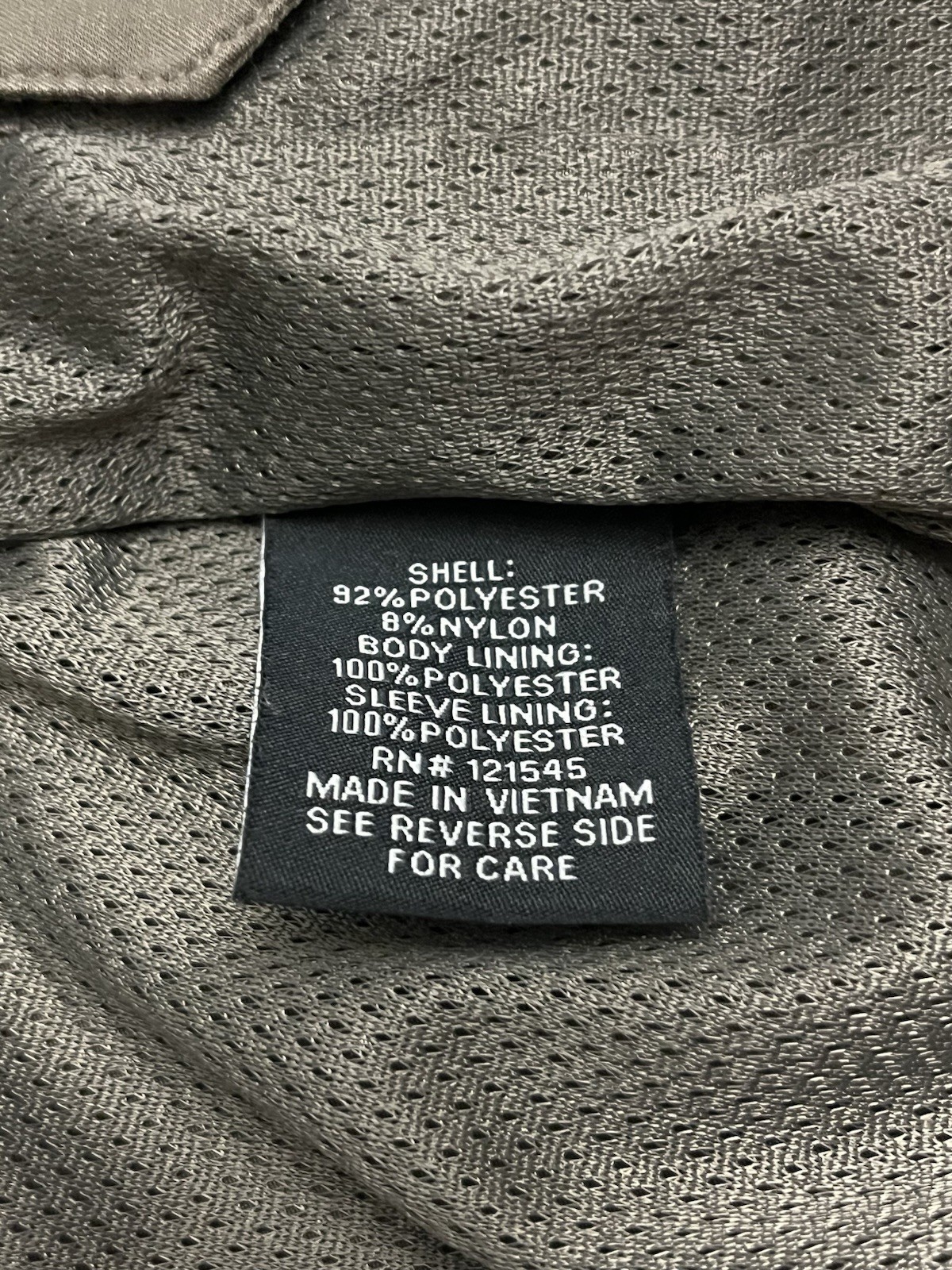London Fog Olive Harrington Jacket Golf Large