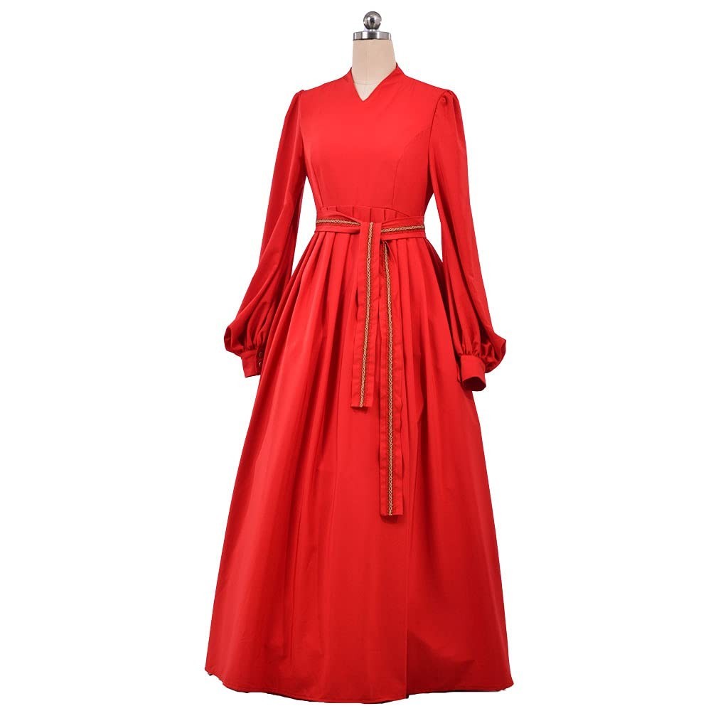 Elegant Princess Bride Costume for Women – Red Wedding Dress, Buttercup Cosplay,