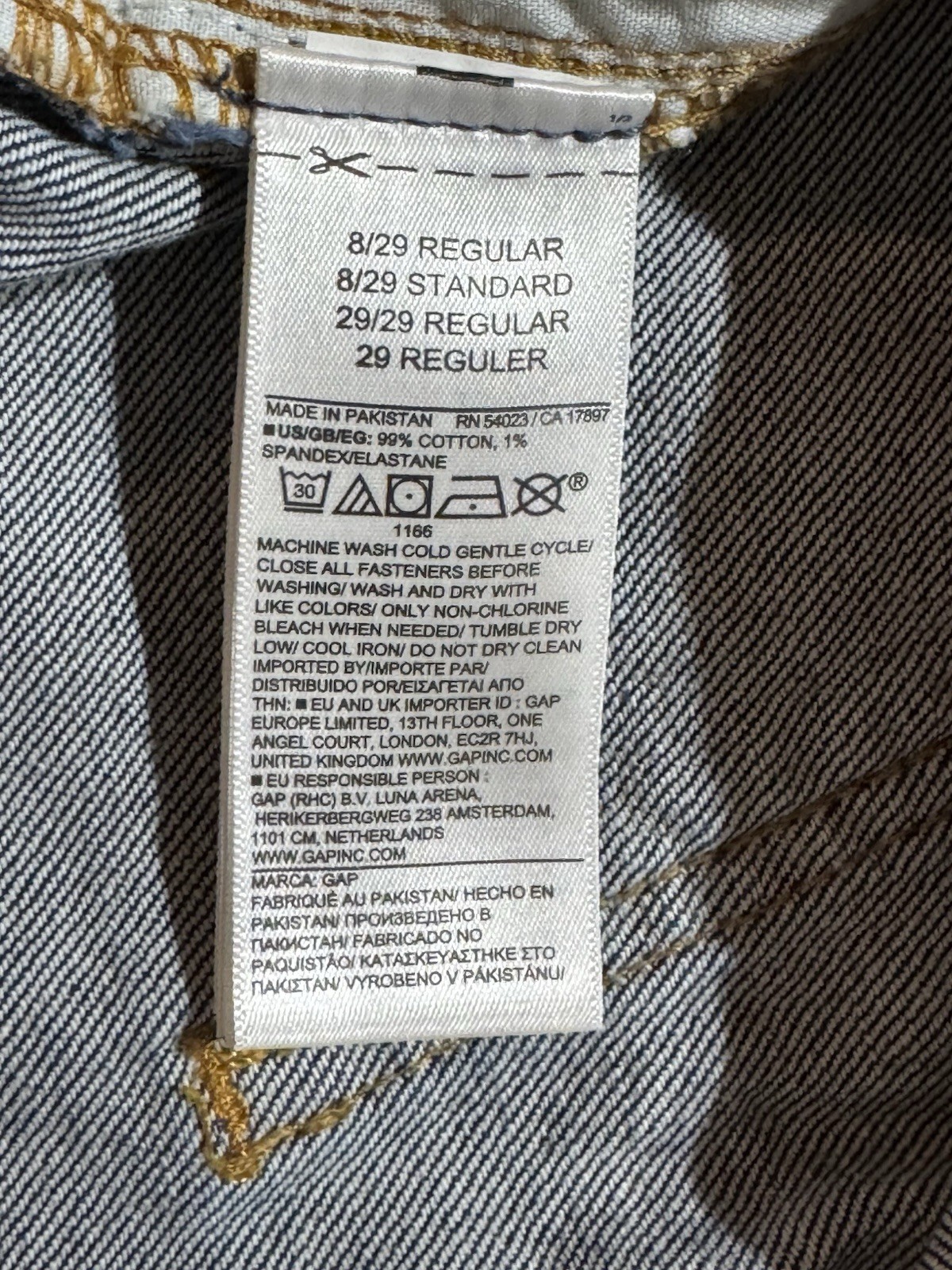 Gap Barrel High Rise Studded Relaxed Tapered Jeans Womens 29 Blue Med Wash Denim