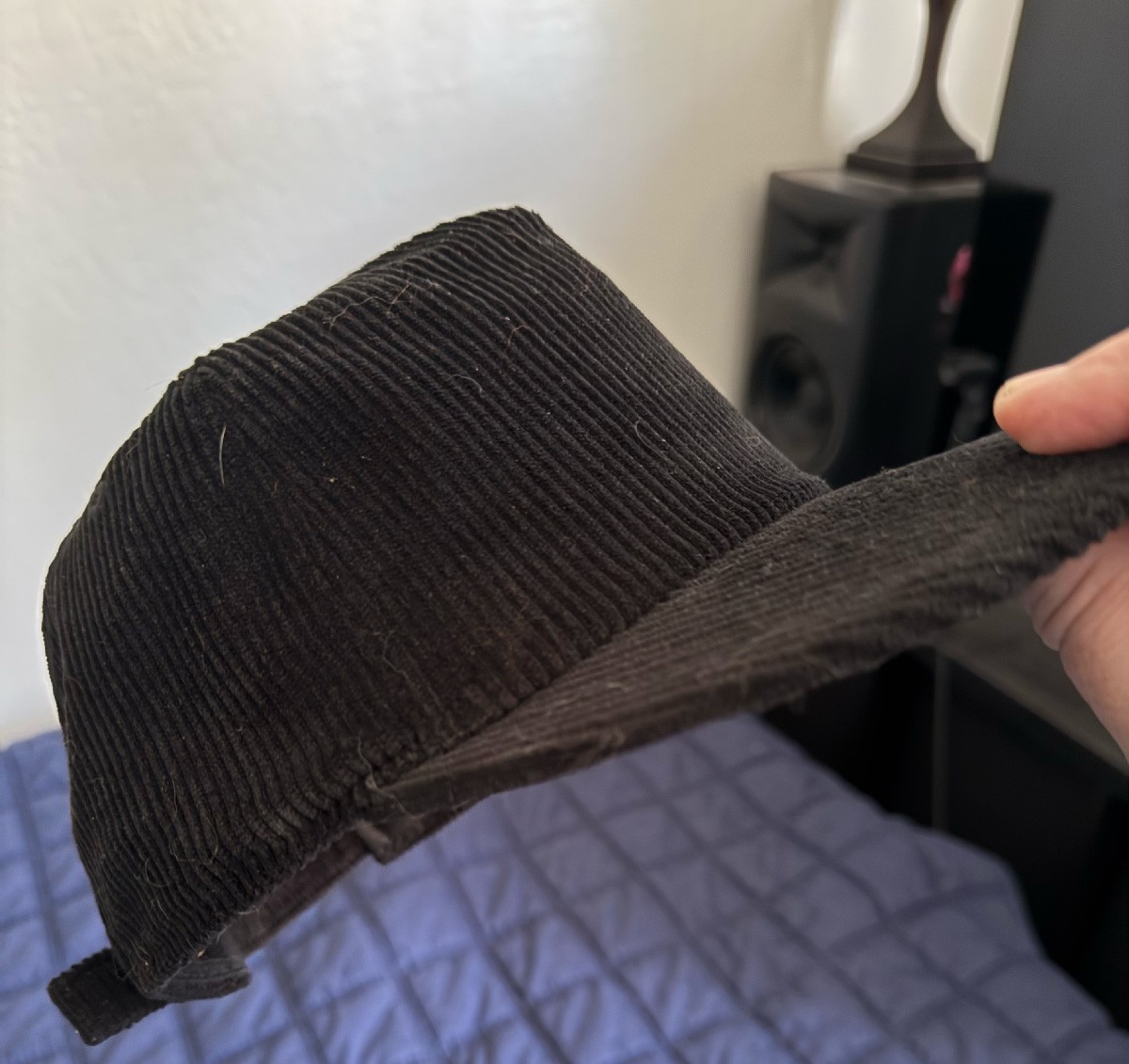 New Era Cap Corduroy Black 19TWENTY Adjustable – Men’s Blank – No Logos