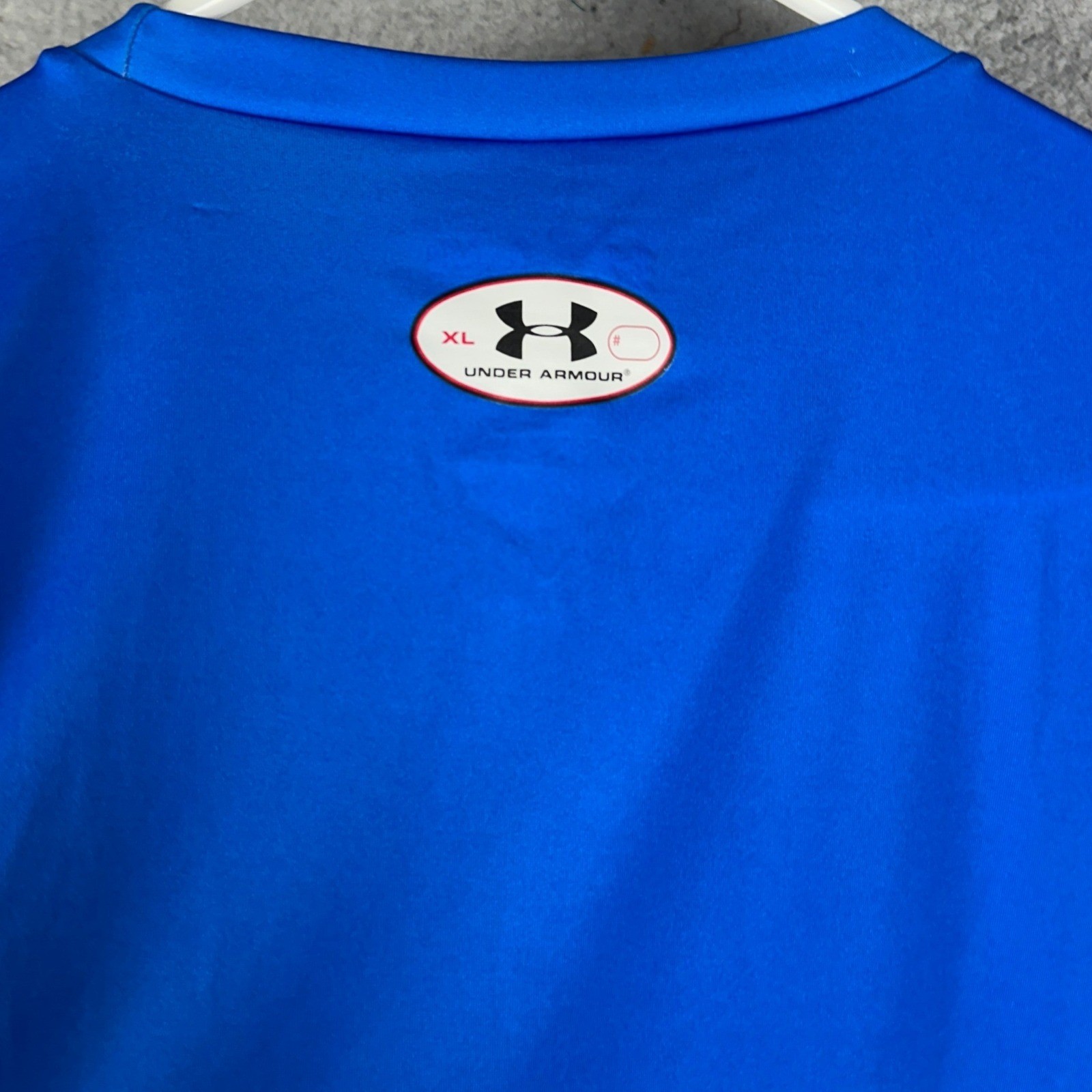 Under Armour Superman Shirt Mens XL Blue HeatGear Alter Ego Compression Athletic