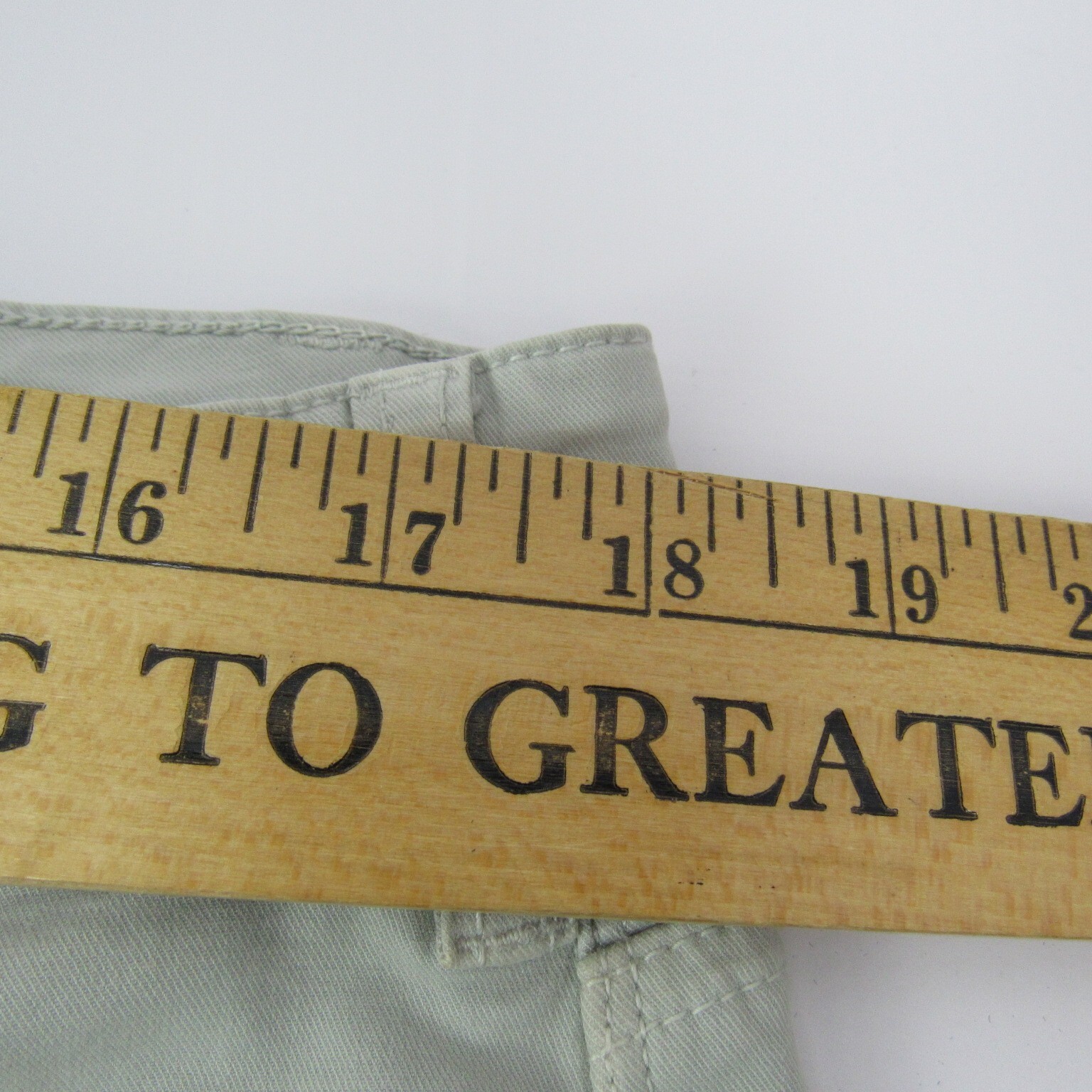 Orvis Five Pocket chino pants men’s 38×28 actual Light Gray Key Pocket
