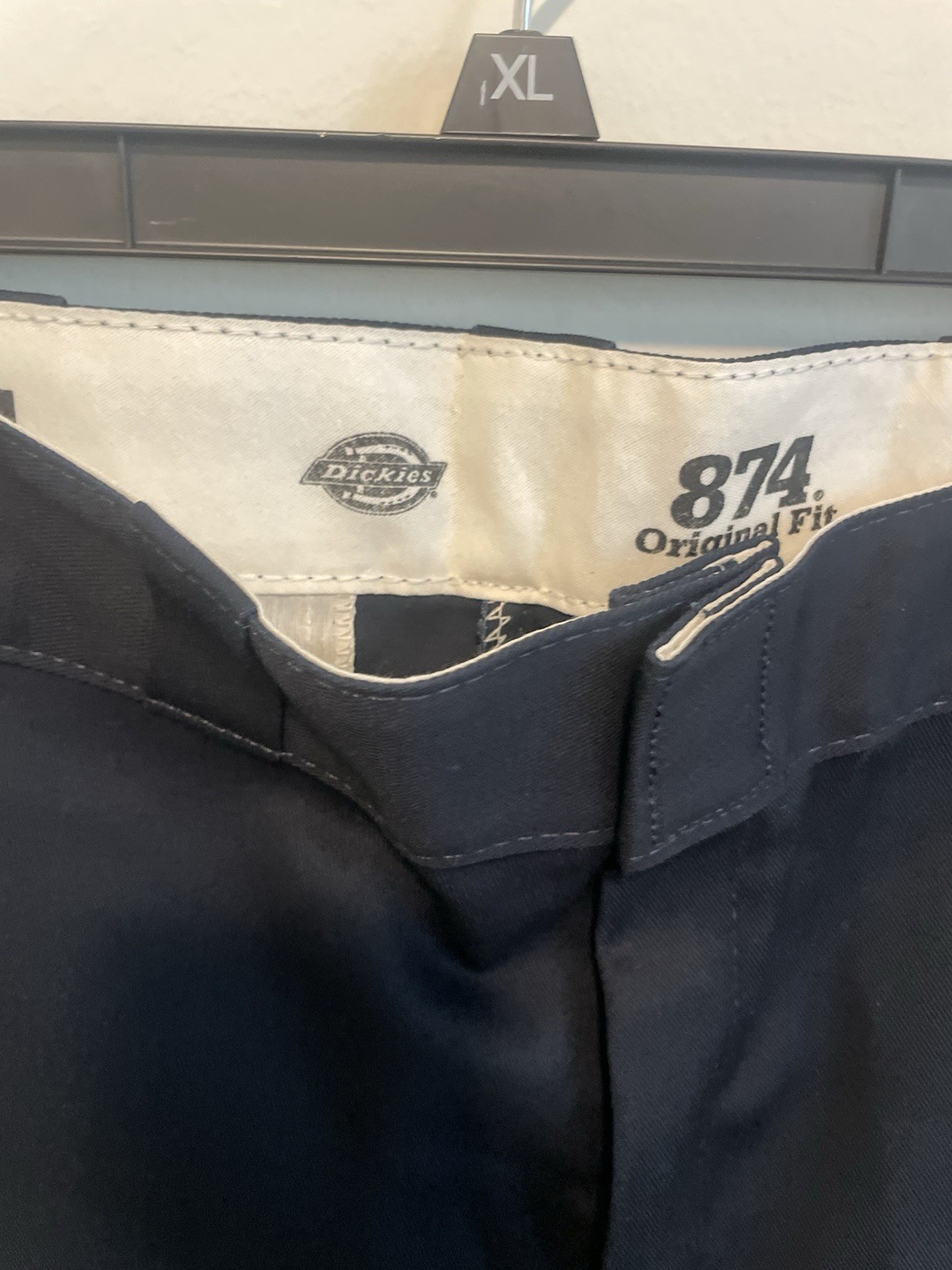 New Dickies 874 Original Fit Men’s Work Pants Navy 32×30 Polyester Blend Twill