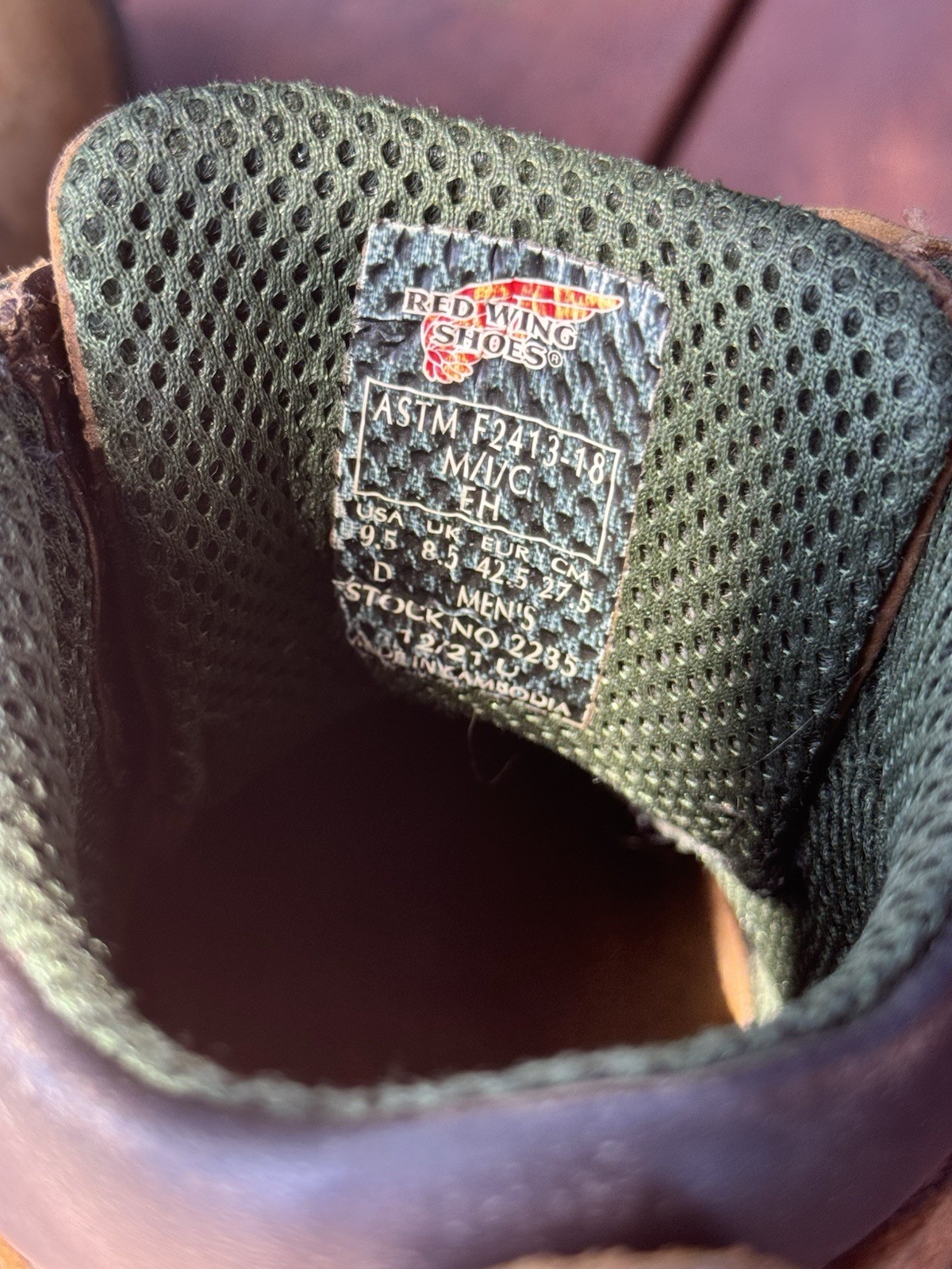 Red Wing Shoes King Toe Men’s Work Boot Size 9.5 US – 42.5 (EU) Steel Toe Brown