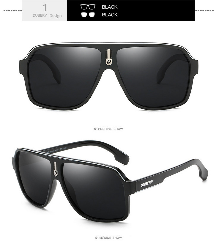 DUBERY Sport Polarized Sunglasses For Men Women Oversize Driving Fishing Glasses
