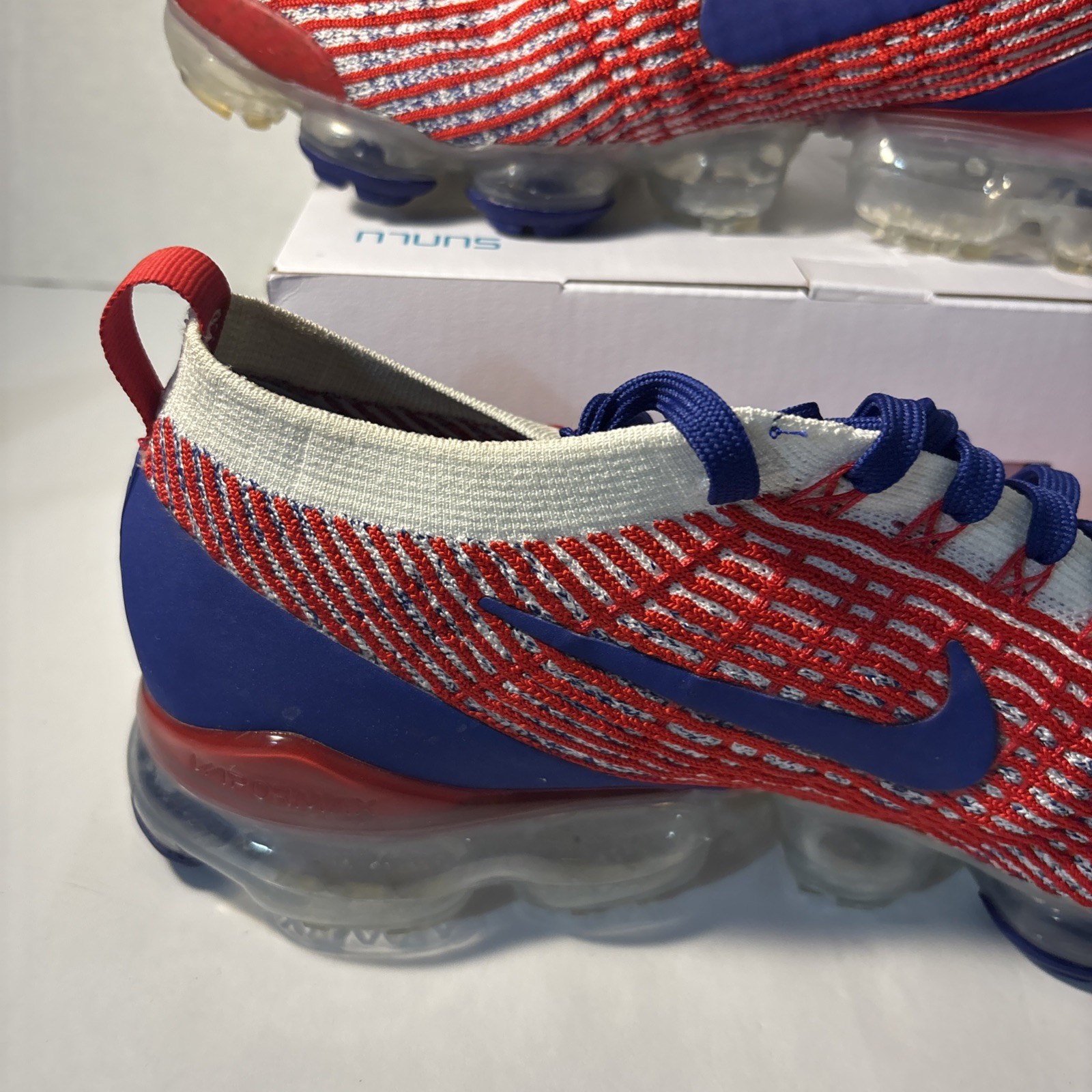 Nike Air Vapormax Flyknit 3.0 Team USA Running Shoes (CW5585-100) Men’s Size 12