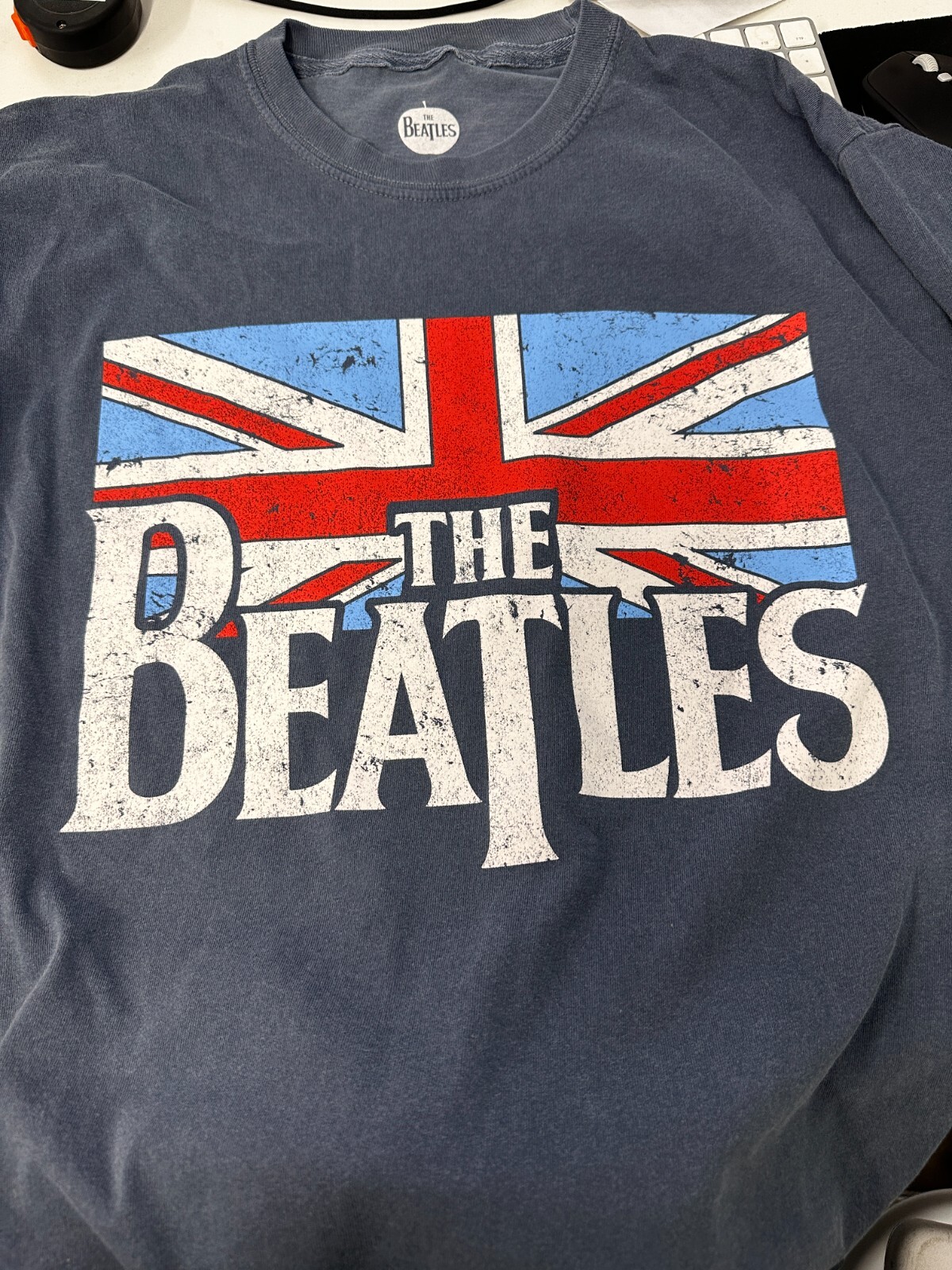 THE BEATLES MENS LONG SLEEVES LOGO T SHIRT