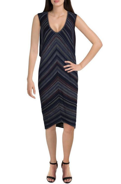 BCBGMAXAZRIA women dress ZGD65L48-B4D 062017 Kerstin blue red XS $228