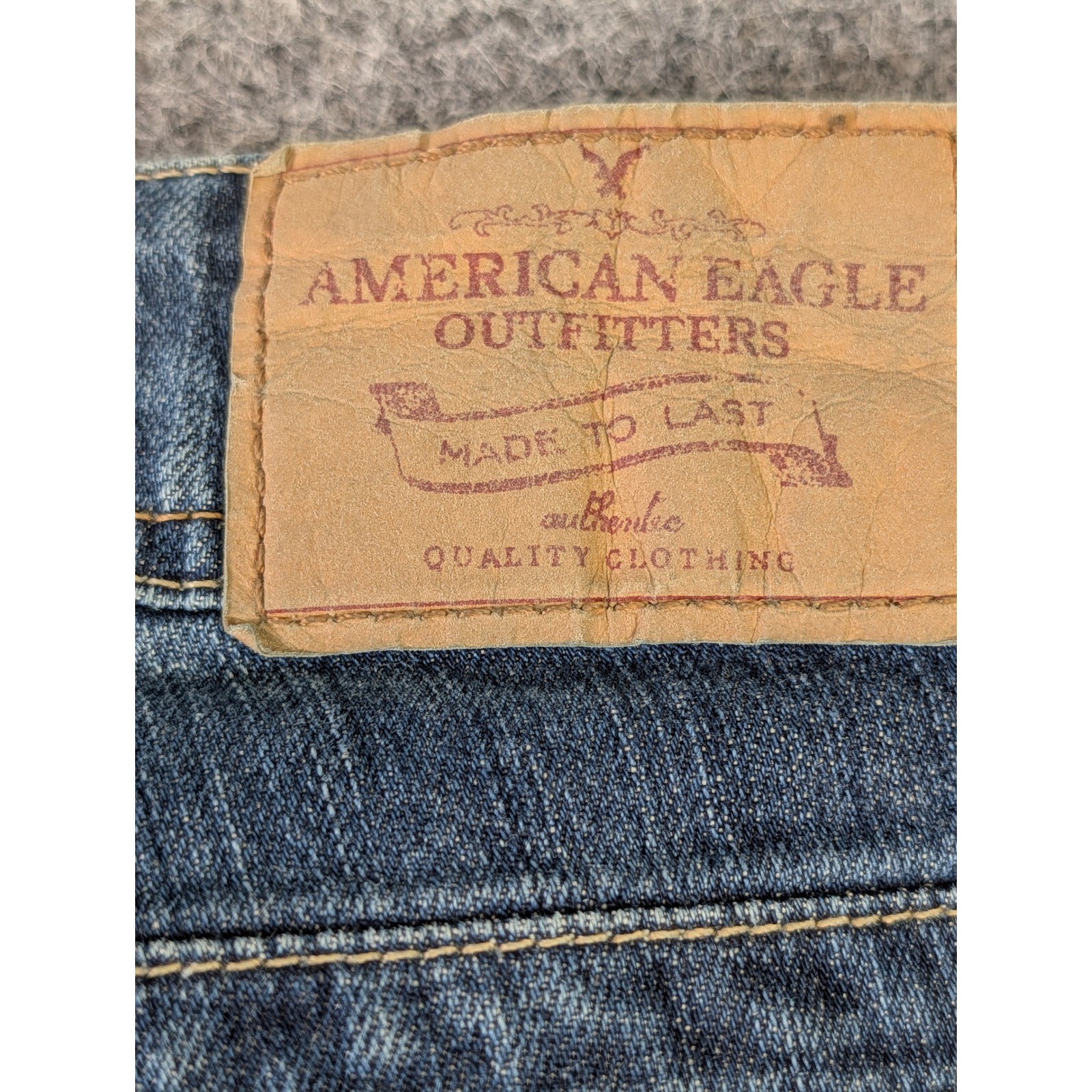 American Eagle AE Artist Stretch Skinny Flare Jeans Dark Antique Wash 18 Reg NWT