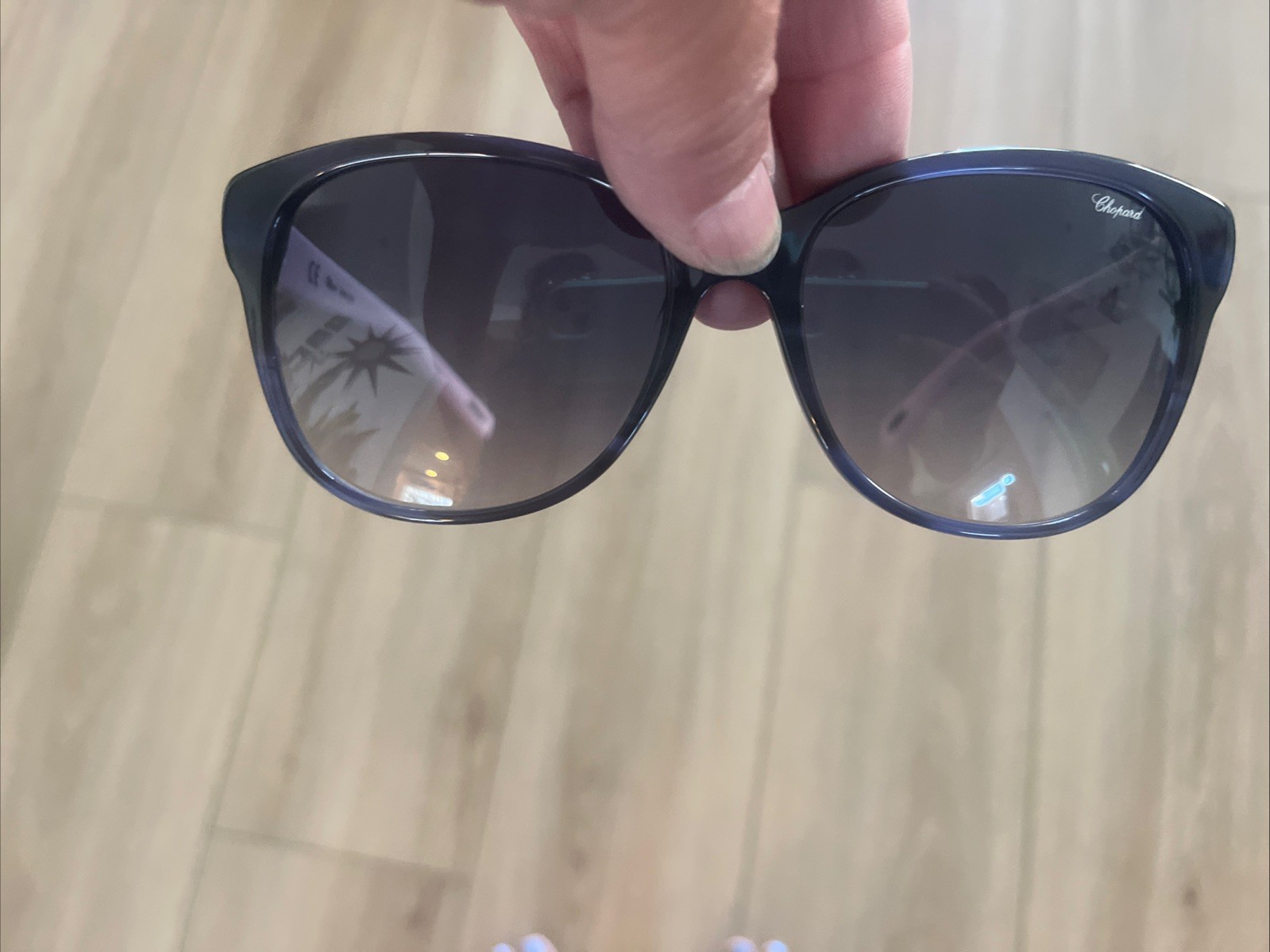Chopard SCH163G Oversized Designer Sunglasses 58-17-140 Made In Italy
