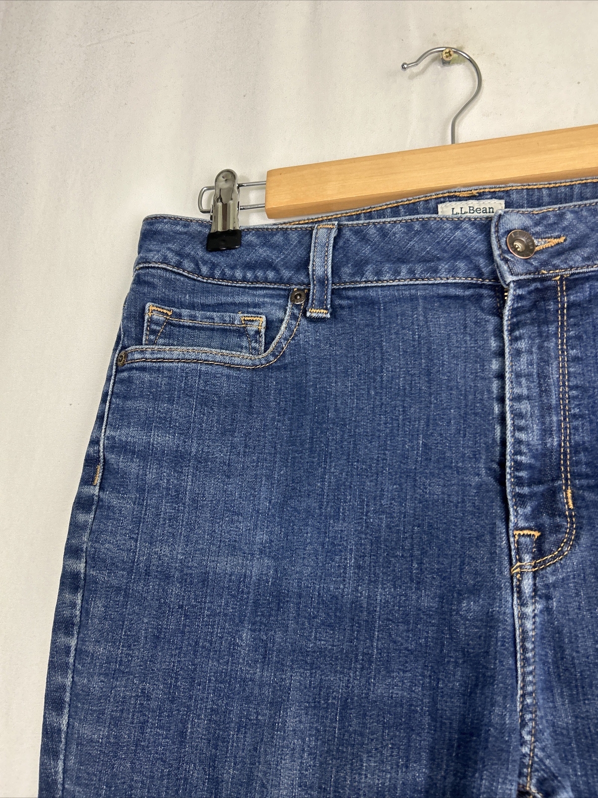LL Bean Jeans Womens 12reg Classic Fit Stretch Denim Medium High Rise 504930