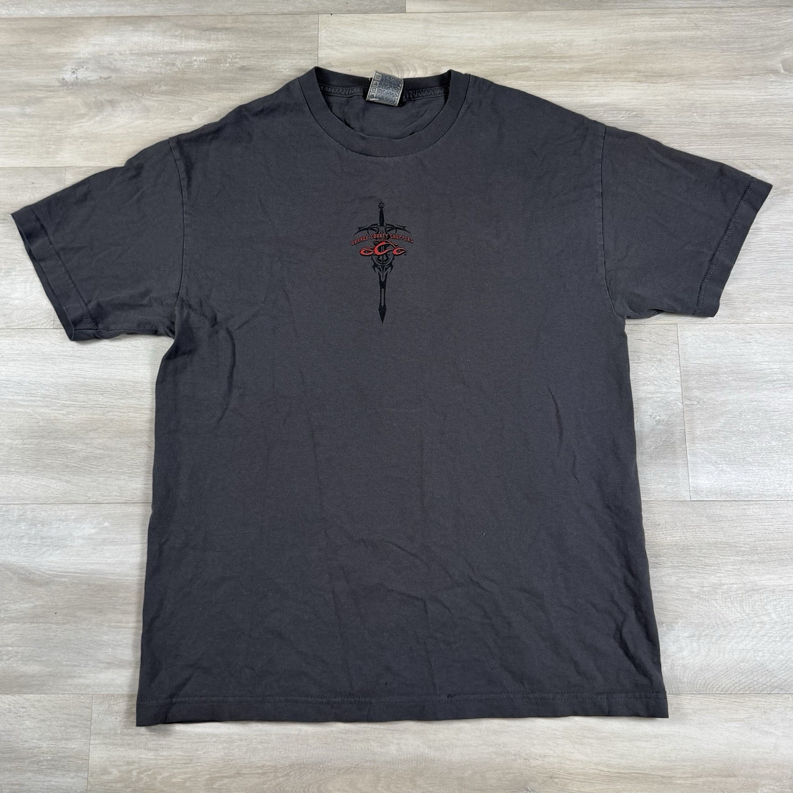Vintage Y2k Orange County Choppers Center Logo Sword Motorcycle Grunge Men’s L